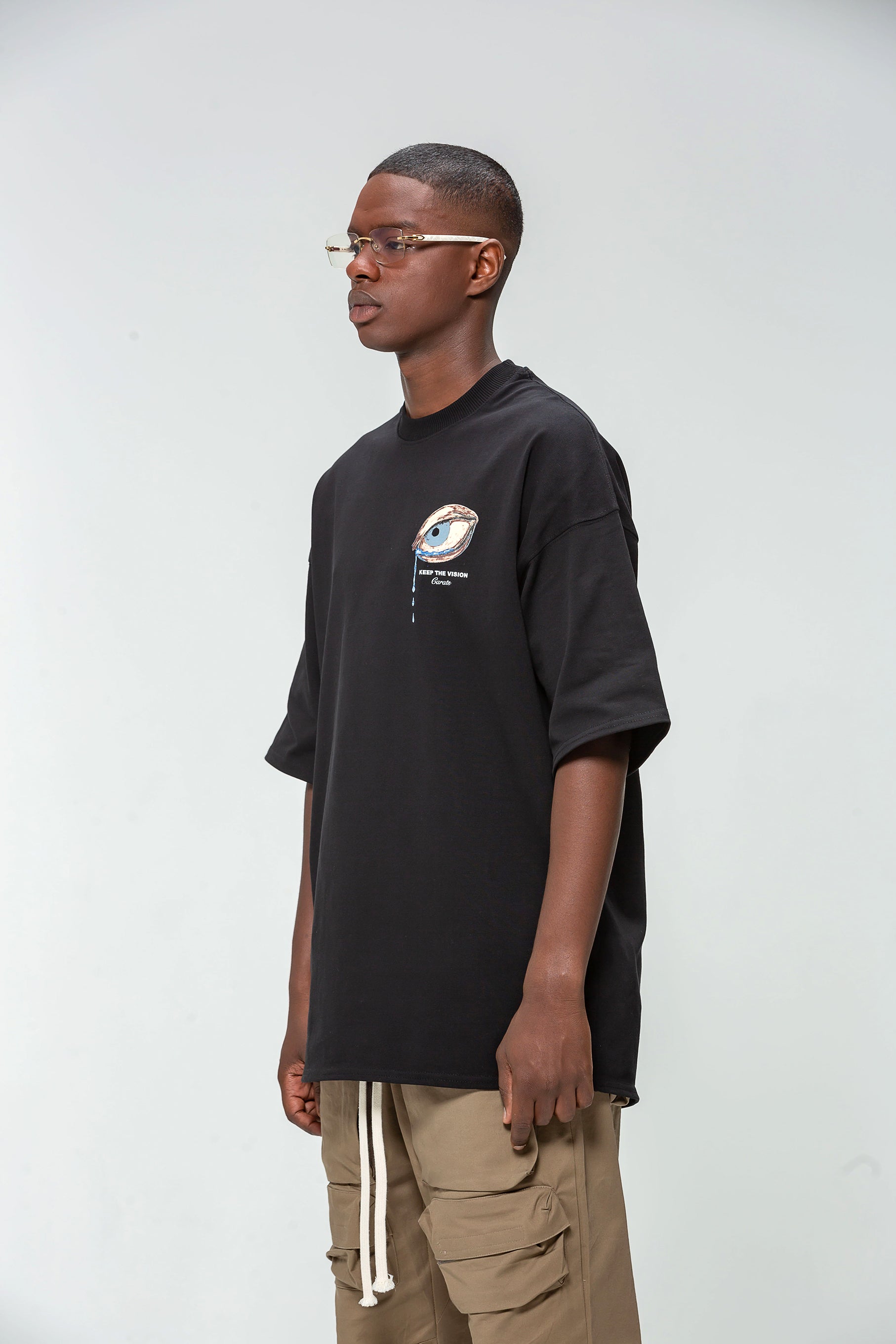 T-shirt Black Keep Your Eyes