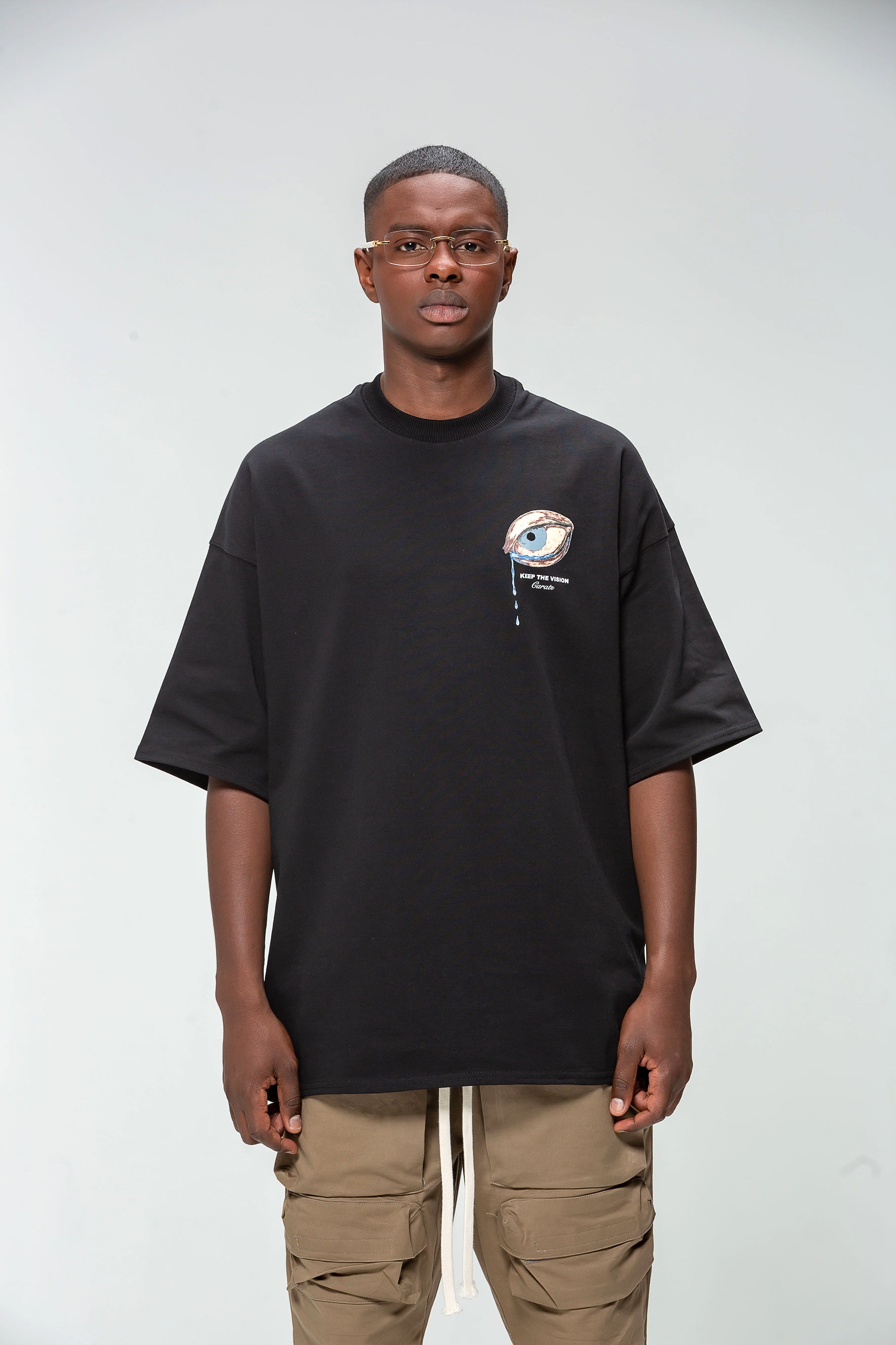 T-shirt Black Keep Your Eyes
