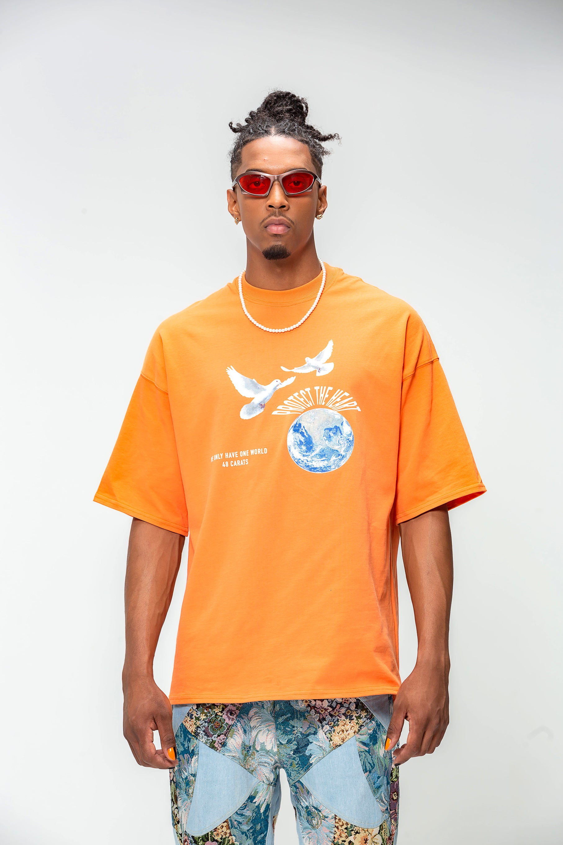 T-shirt Orange Protect The Heart