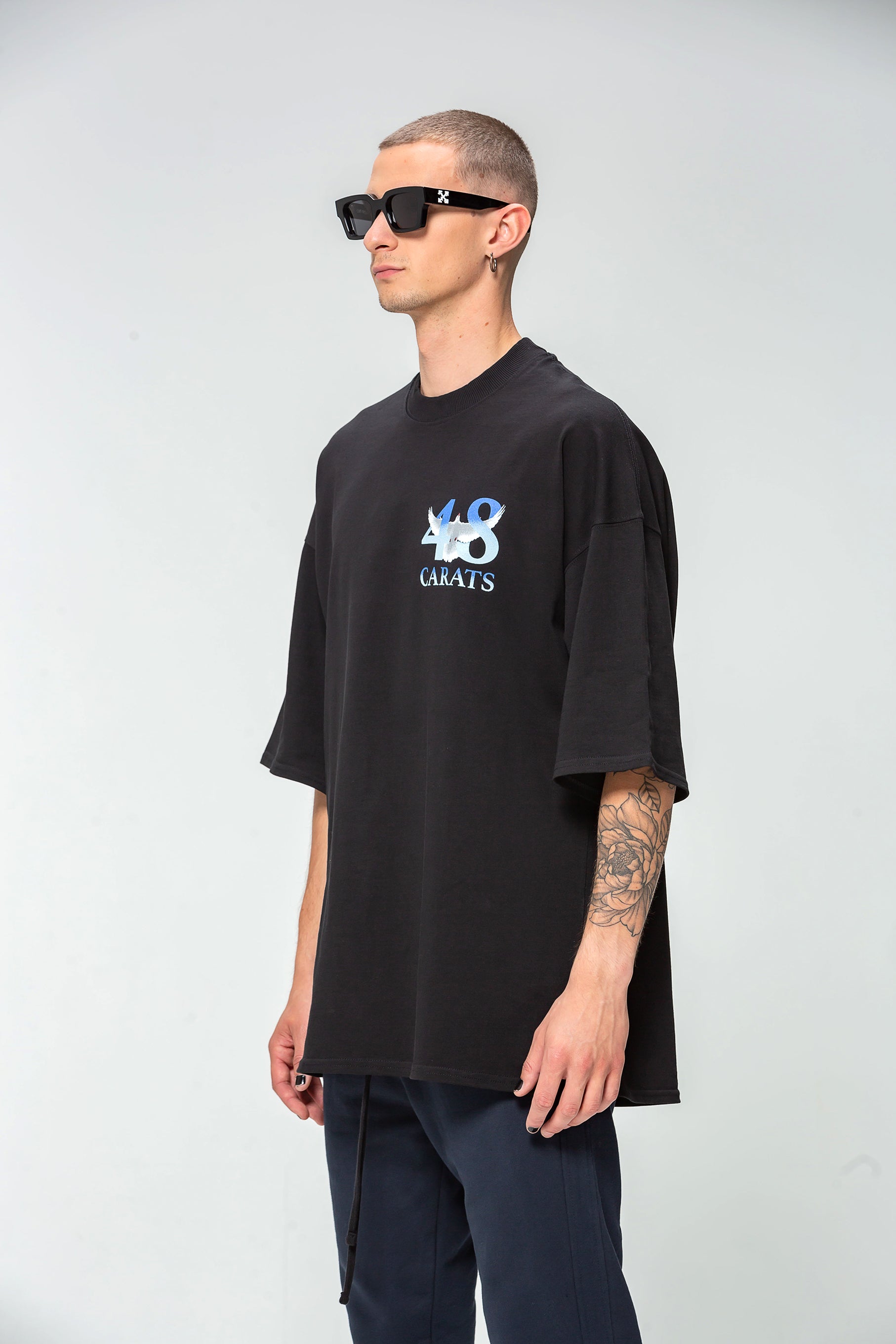 T-shirt Oversize Black Freedom