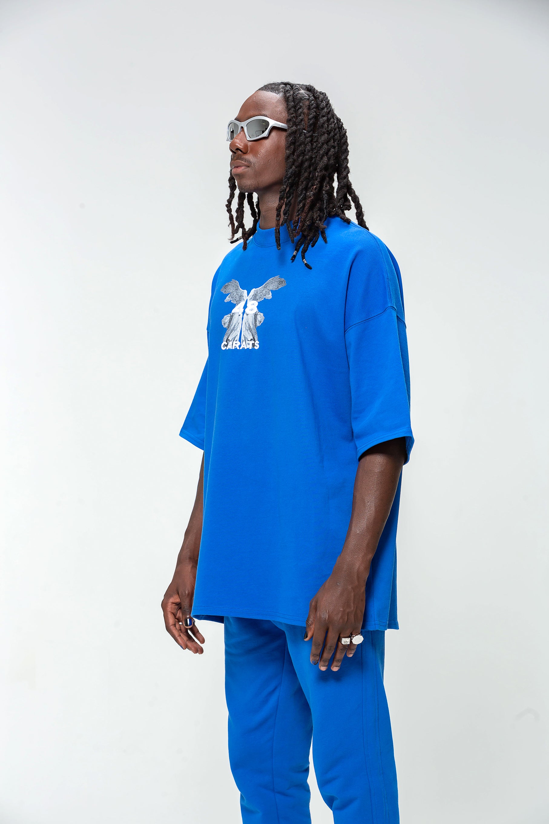 T-shirt Royal Blue Marble