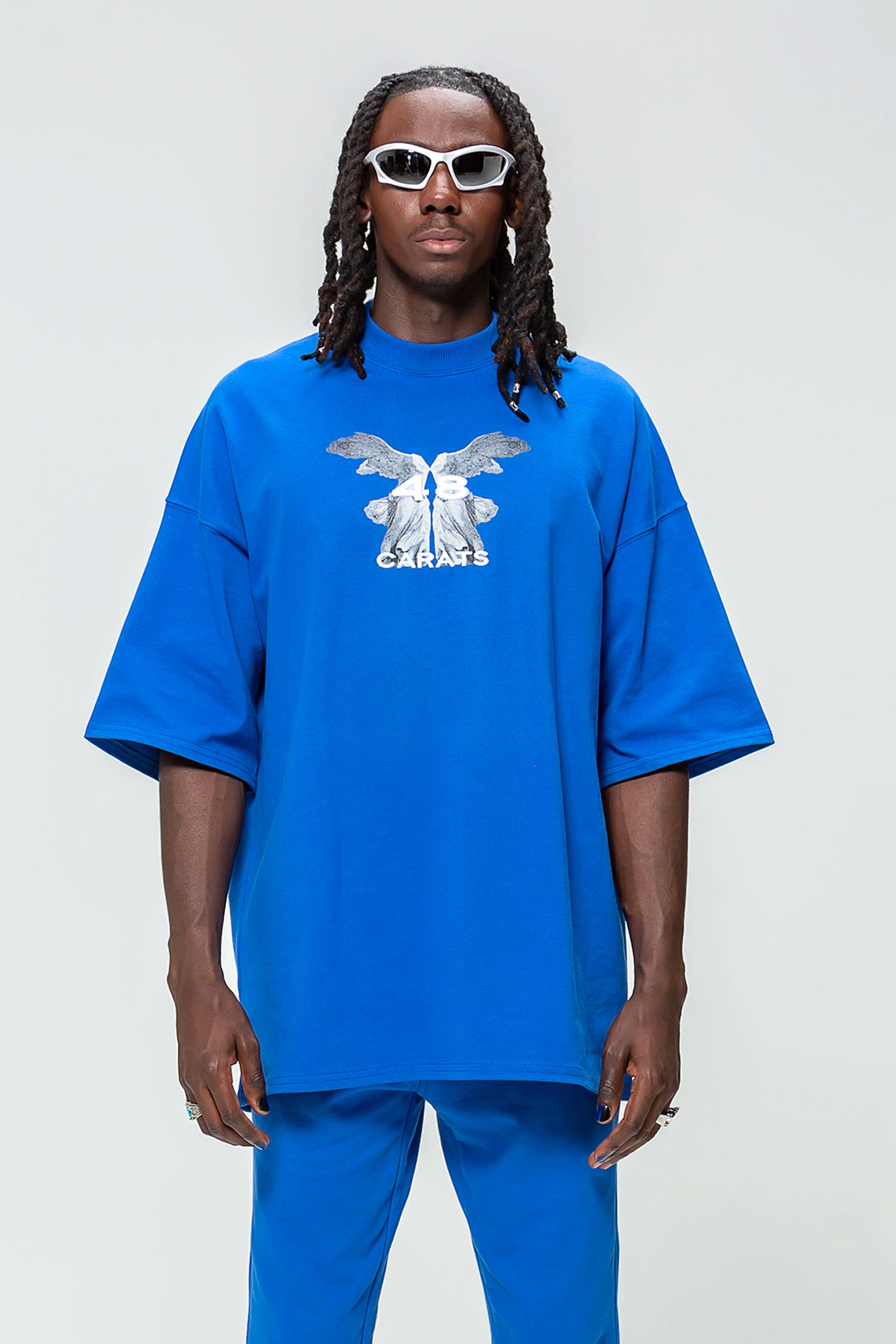 T-shirt Royal Blue Marble
