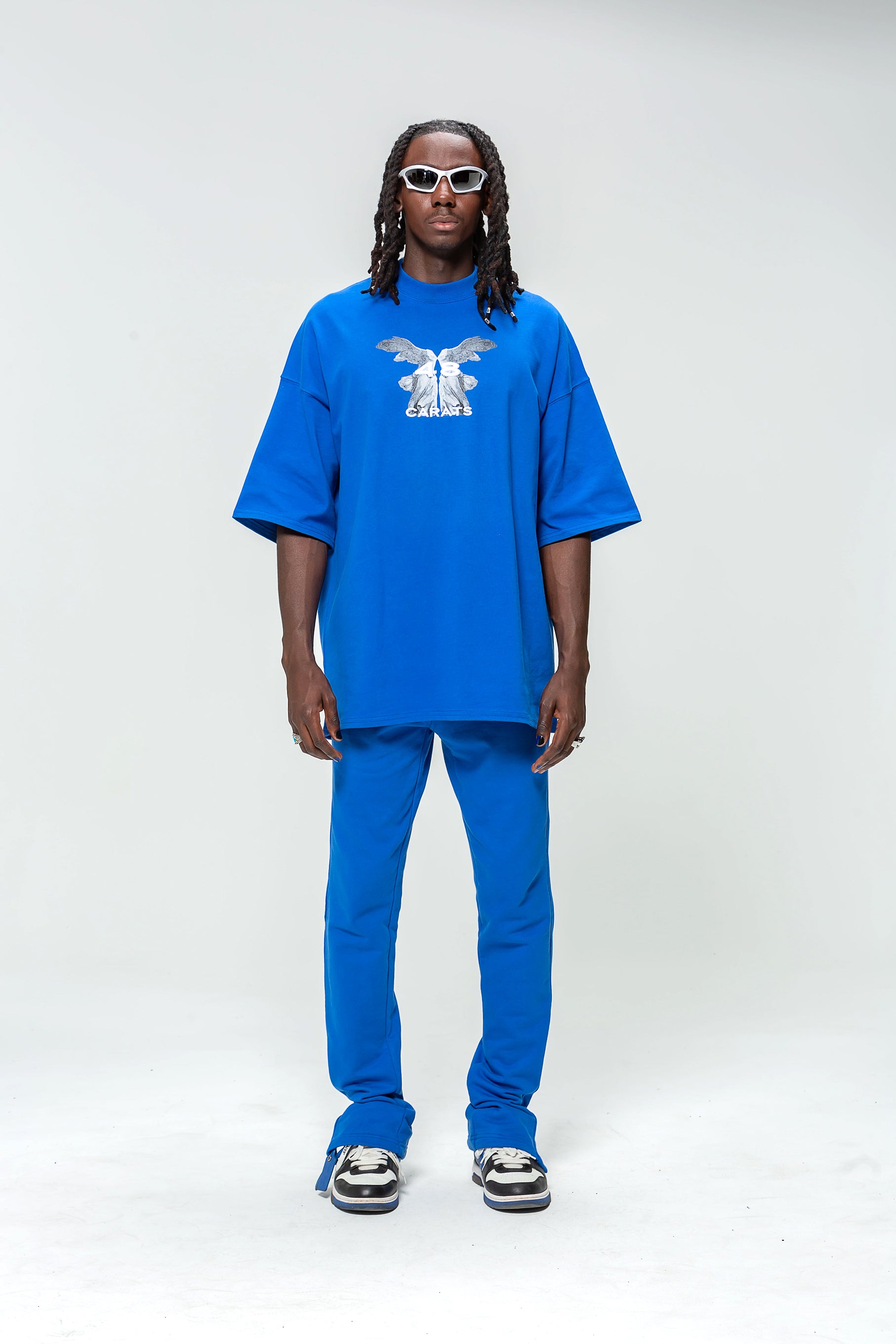 T-shirt Royal Blue Marble