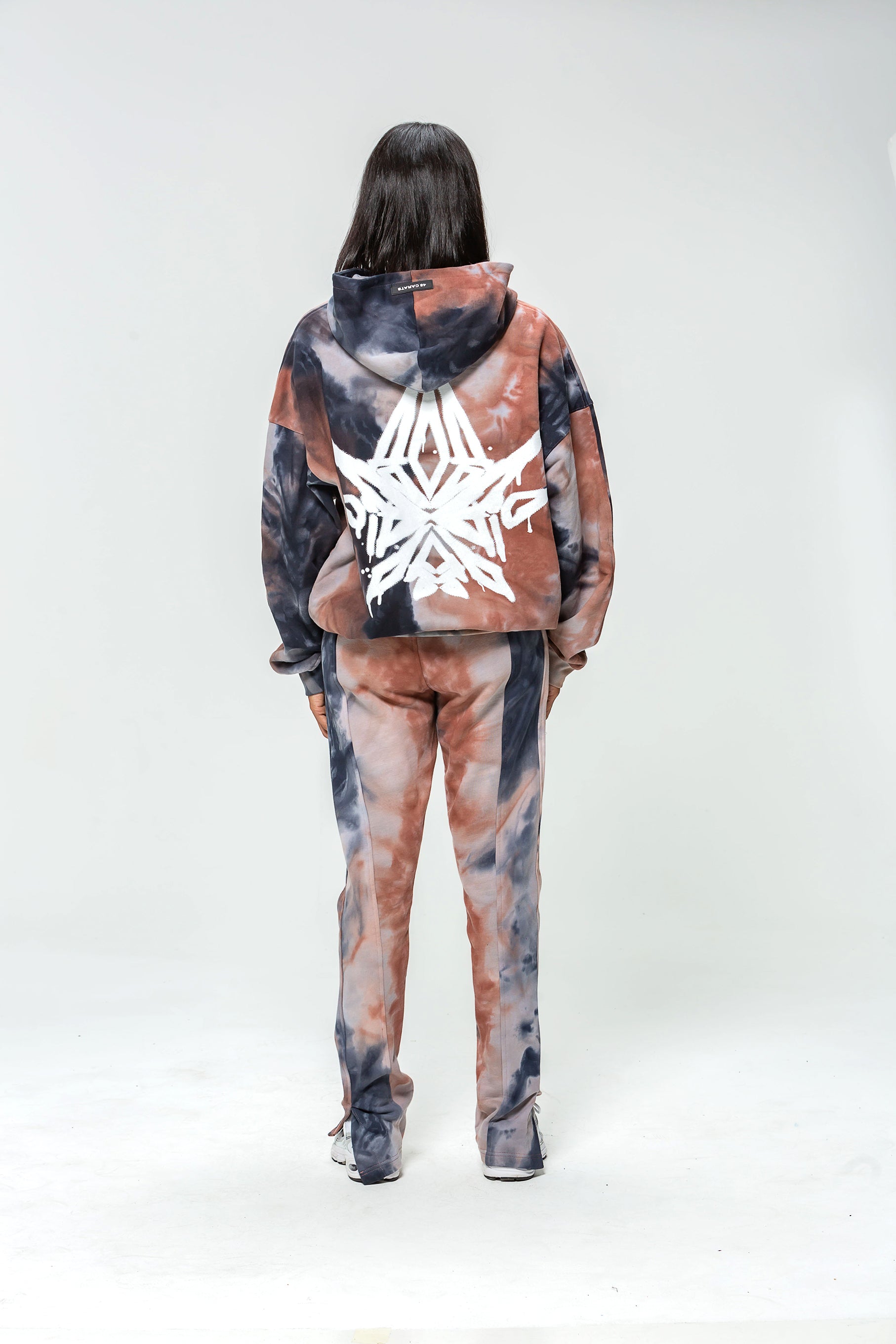 Sweat Capuche Tie and Dye Logo DIamant