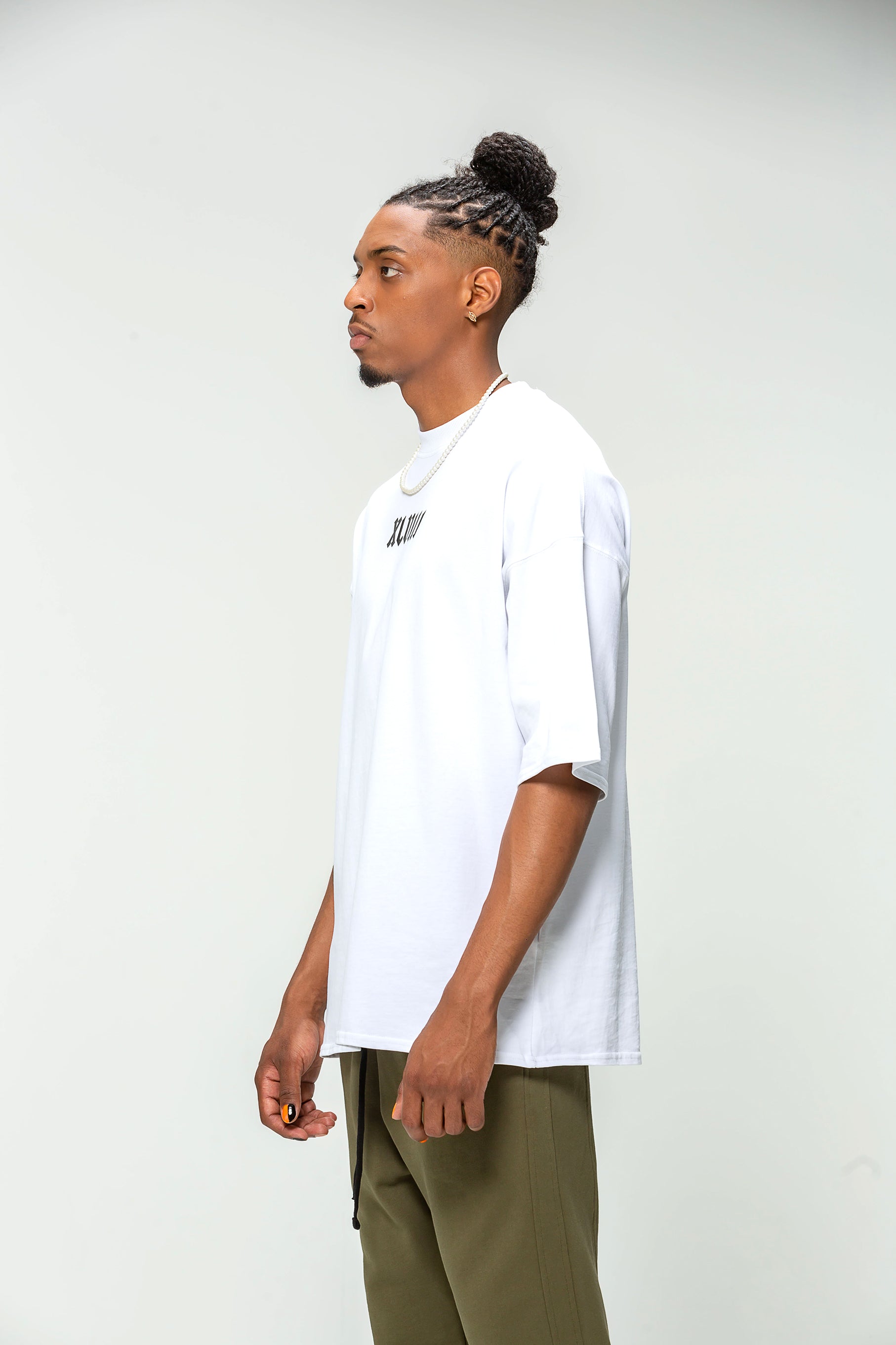 T-shirt Oversize Blanc 48 Carats Roman Script