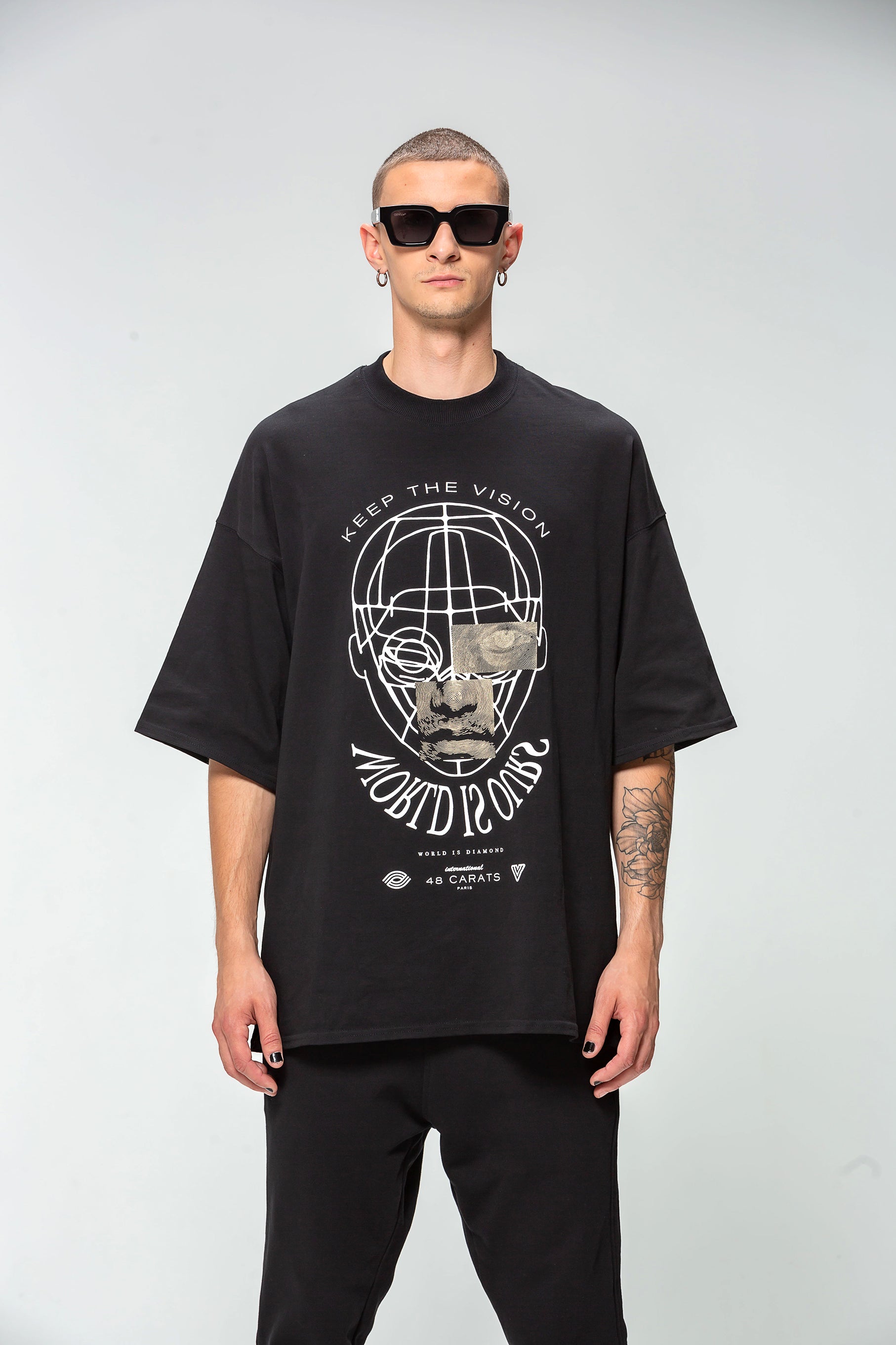 T-shirt Oversize KTV noir (Keep the Vision)