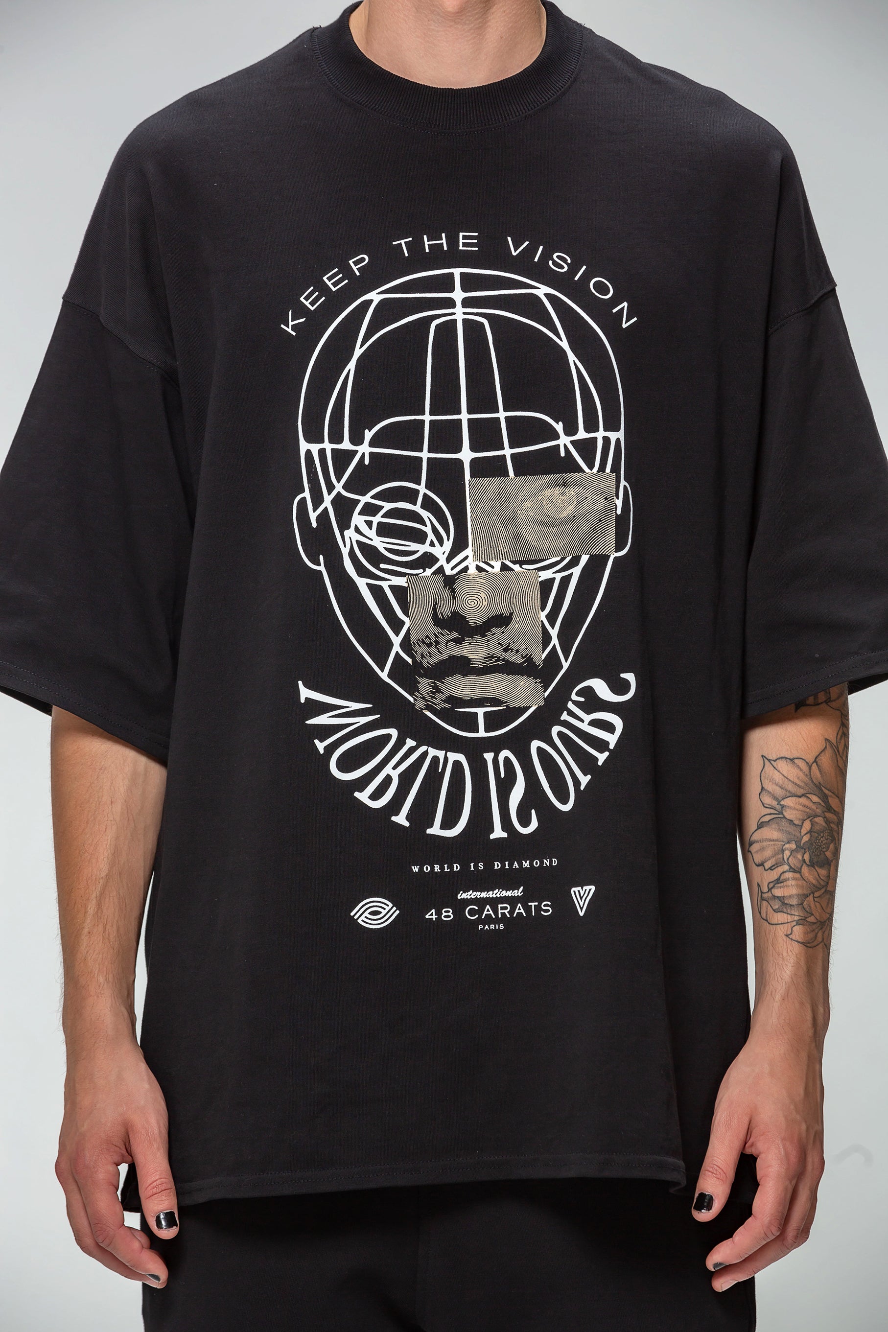 T-shirt Oversize KTV noir (Keep the Vision)