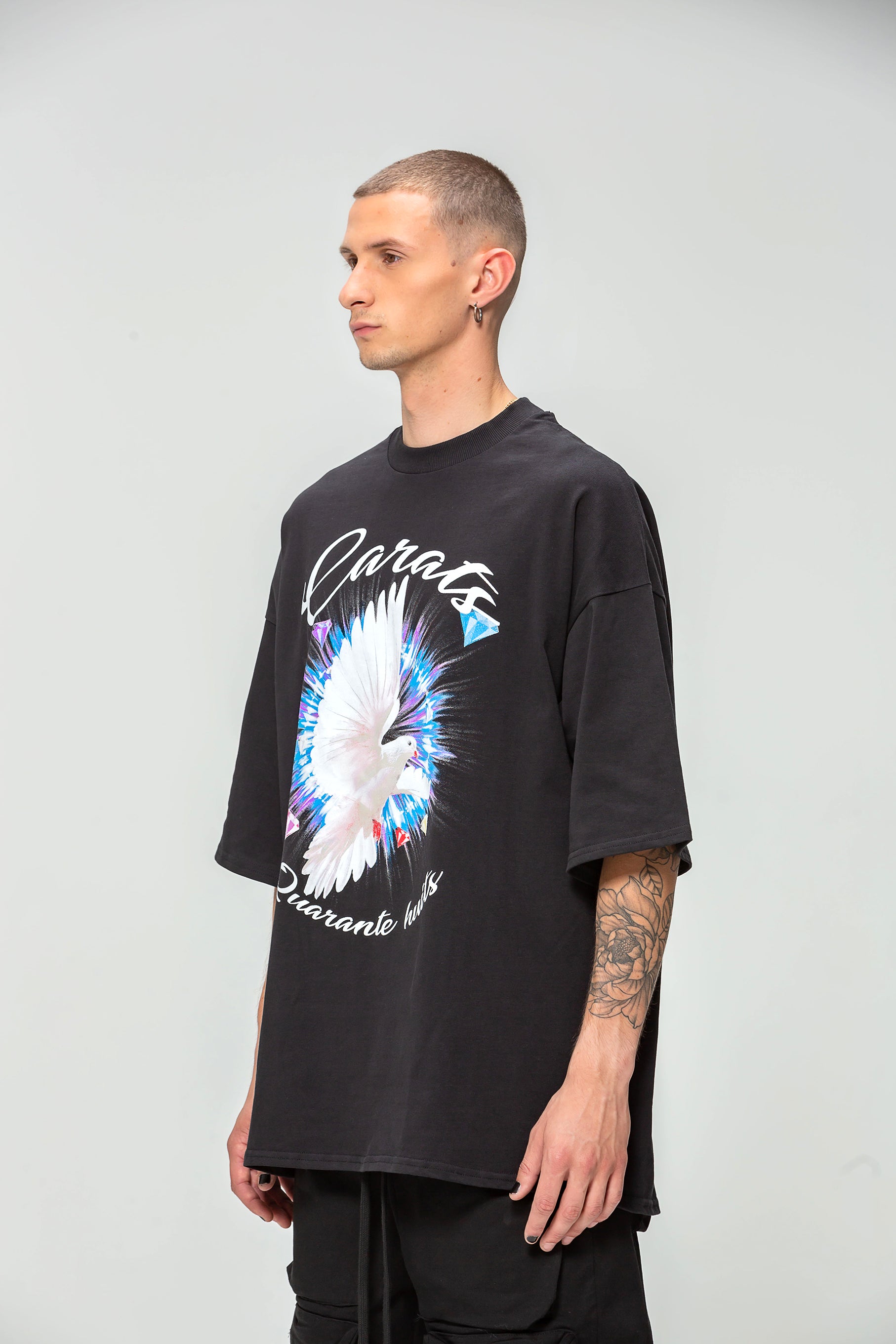 T-shirt noir The Dove
