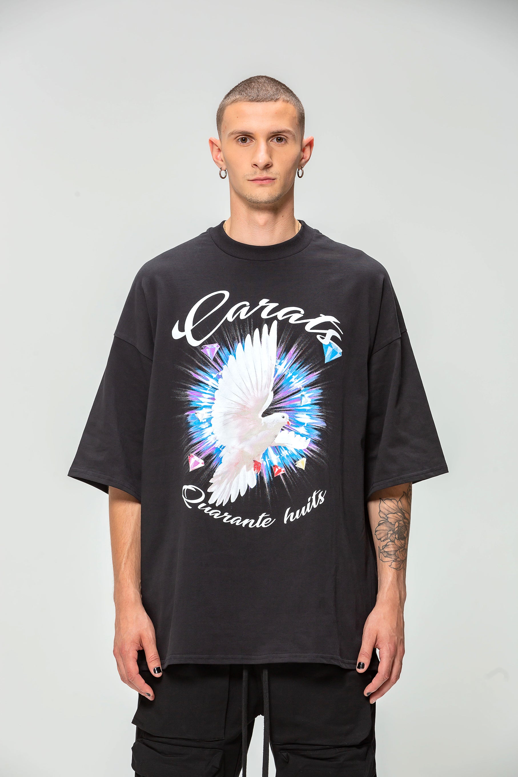 T-shirt noir The Dove