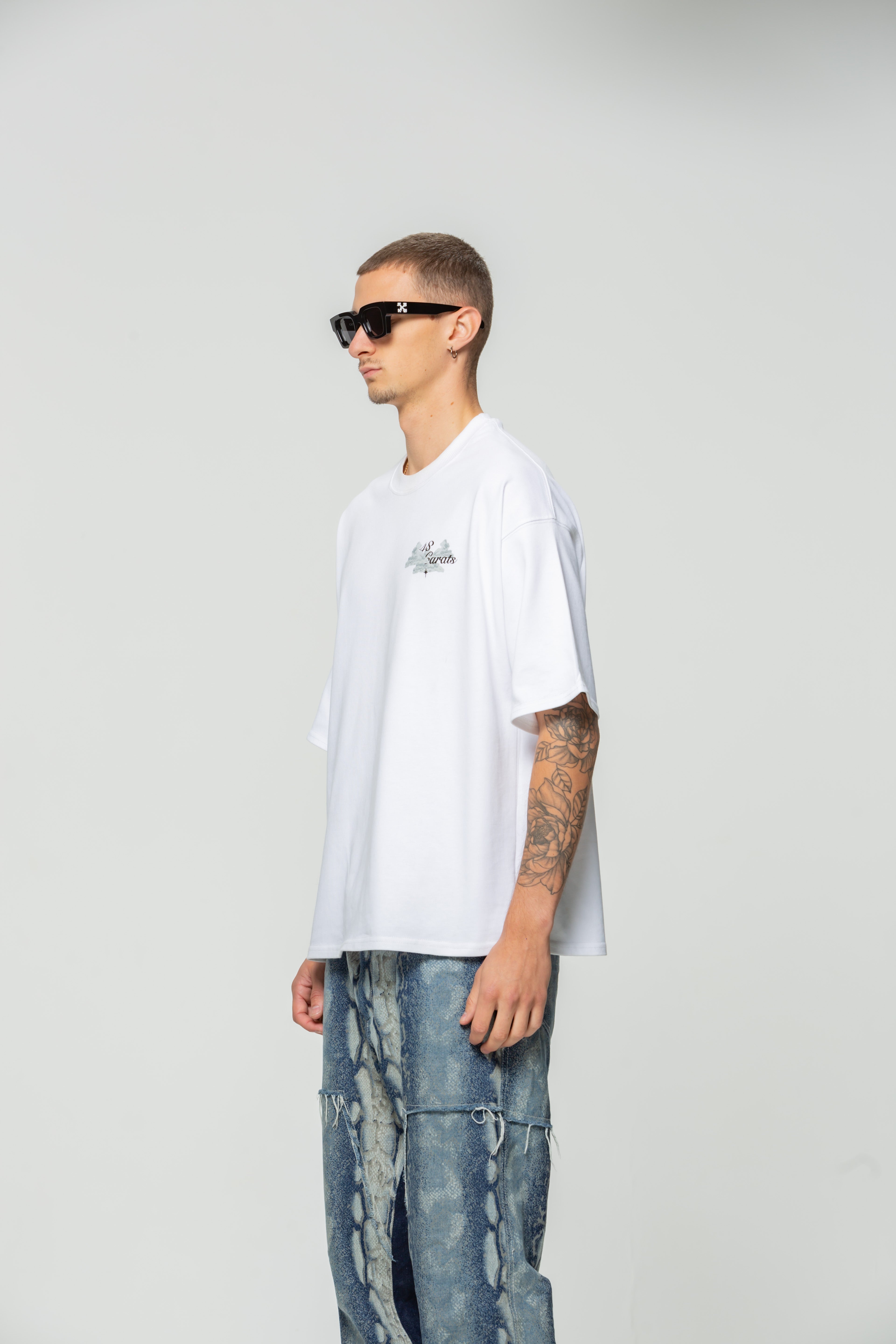 T-shirt Blanc Cloud in the sky