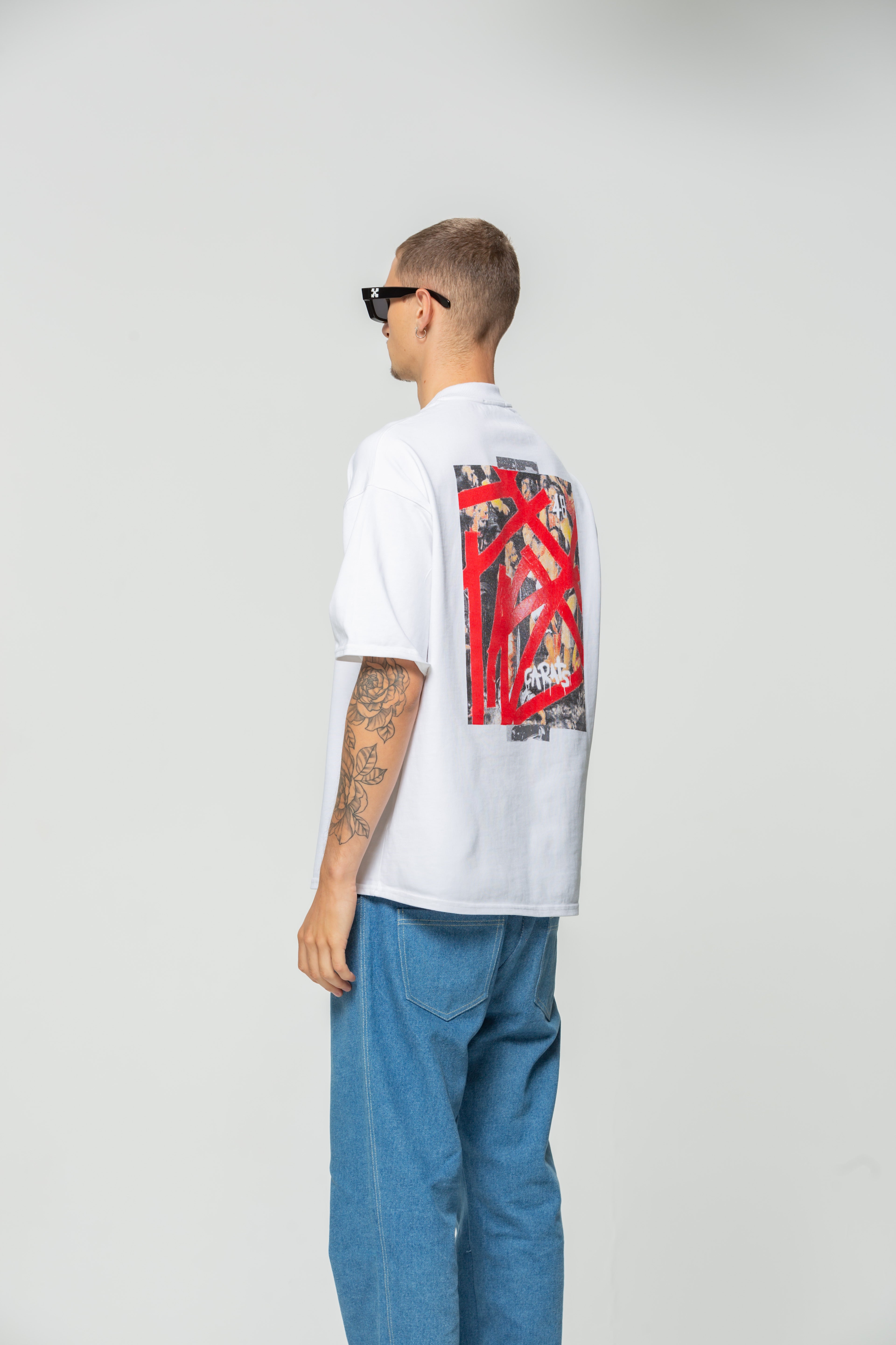 T-shirt Blanc Art First