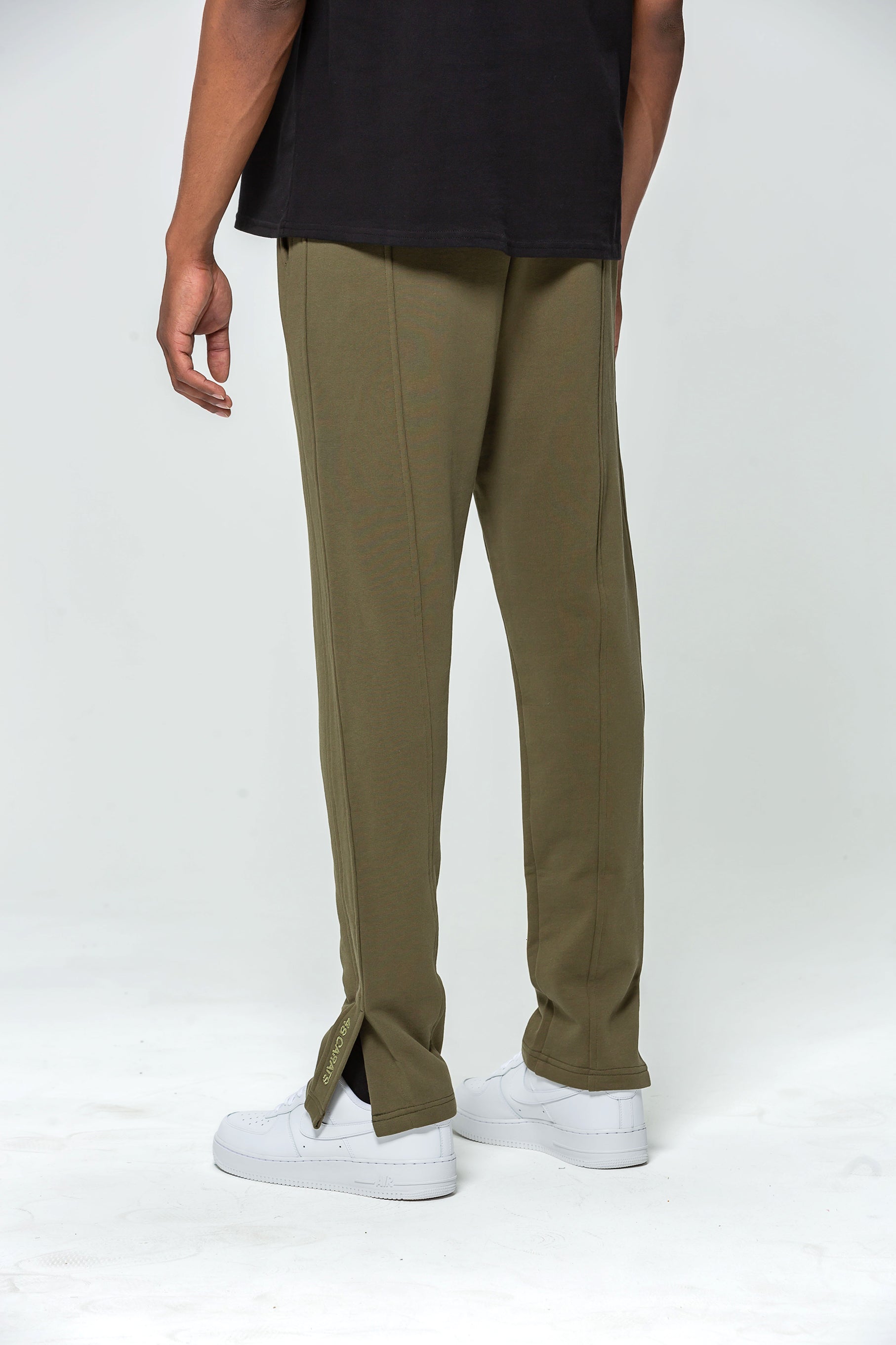 Khaki Slot Jogging Bottoms