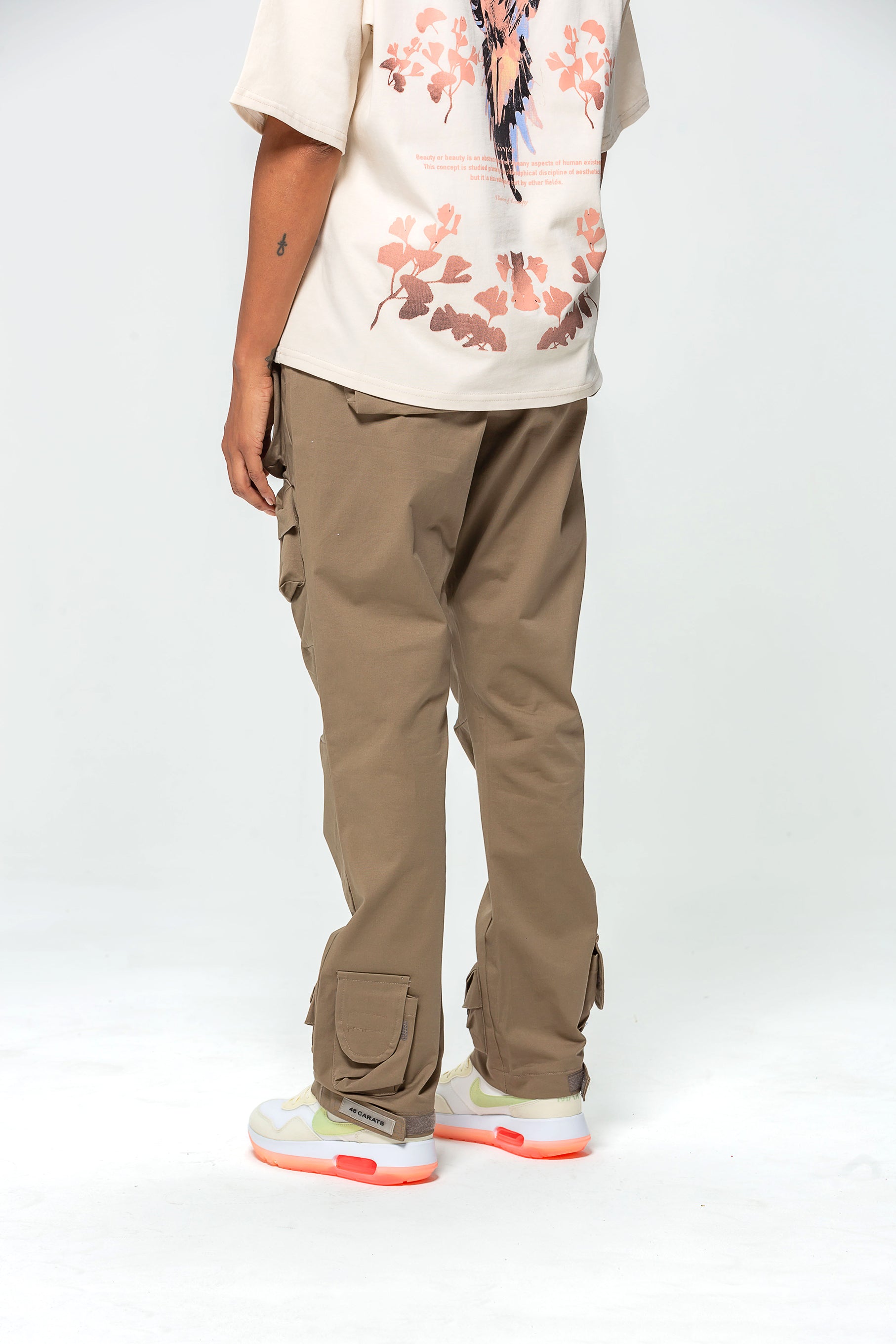 Cargo Pants Khaki Multi Pockets