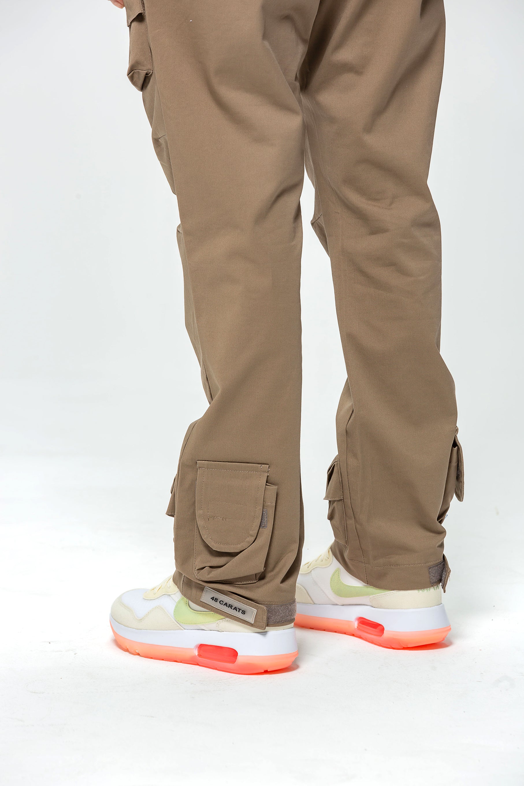 Cargo Pants Khaki Multi Pockets