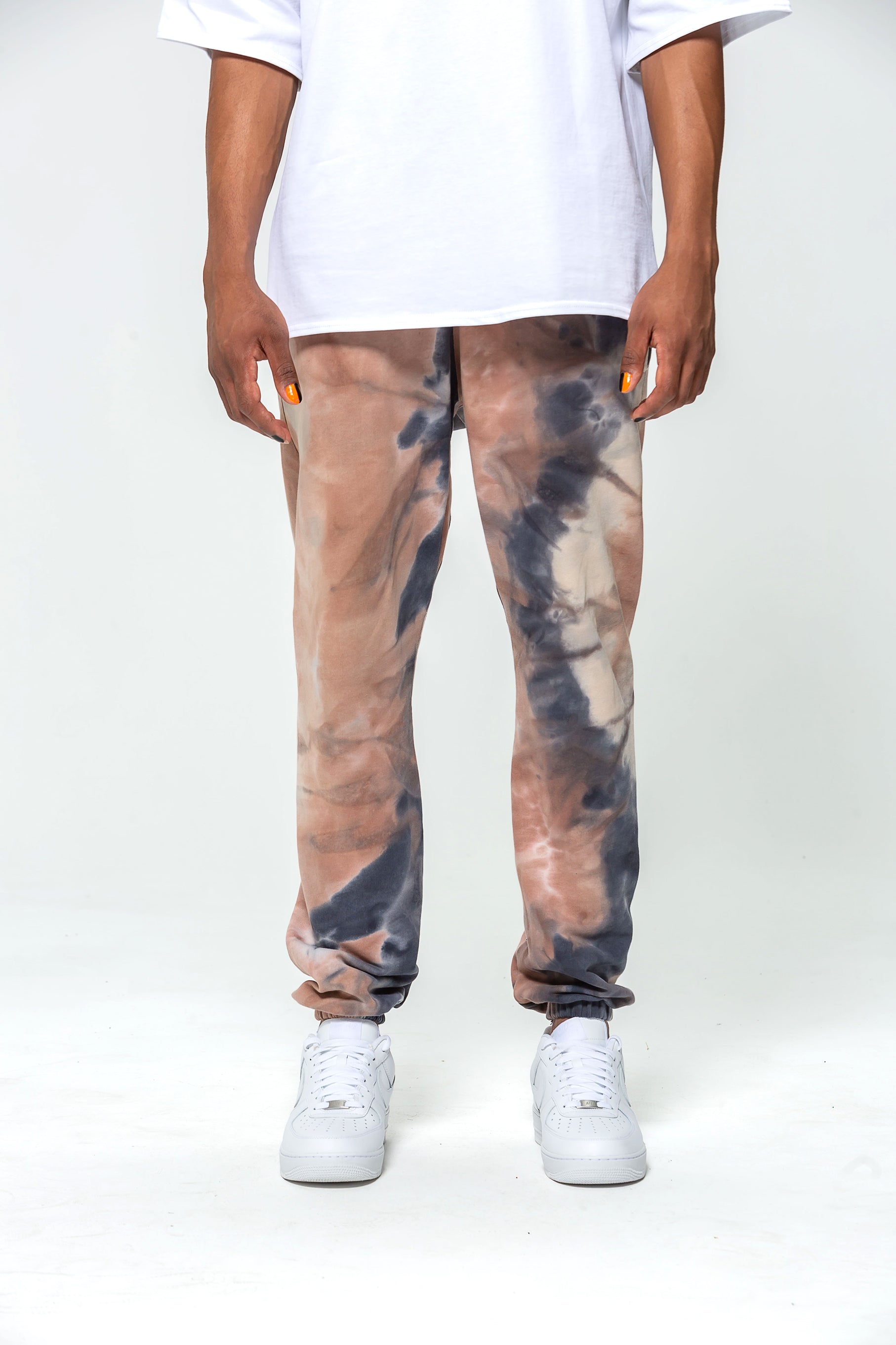 Embroidered Tie And Die Logo Jogging Bottoms