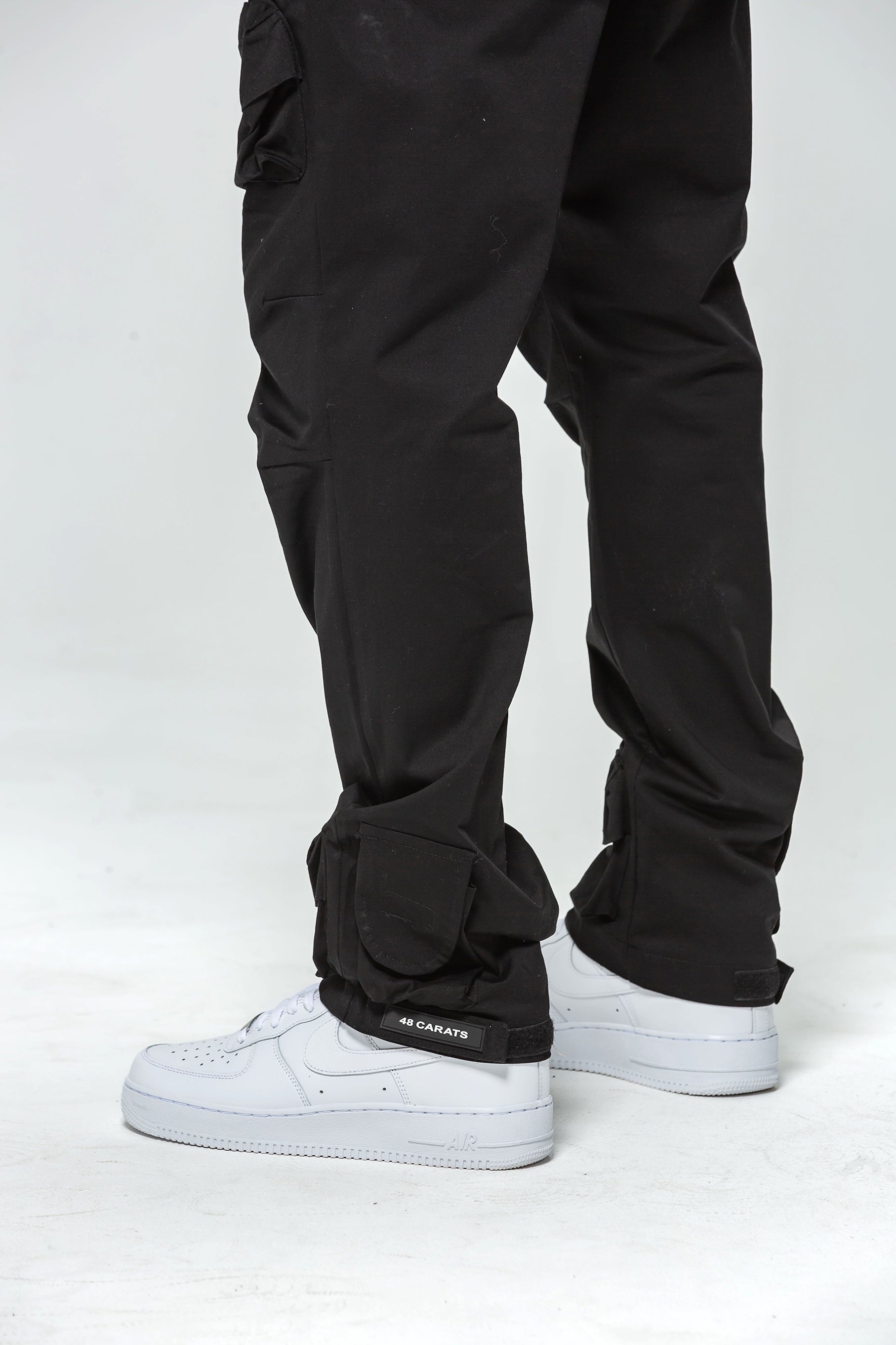 Pantalon Cargo Noir Multi Poches