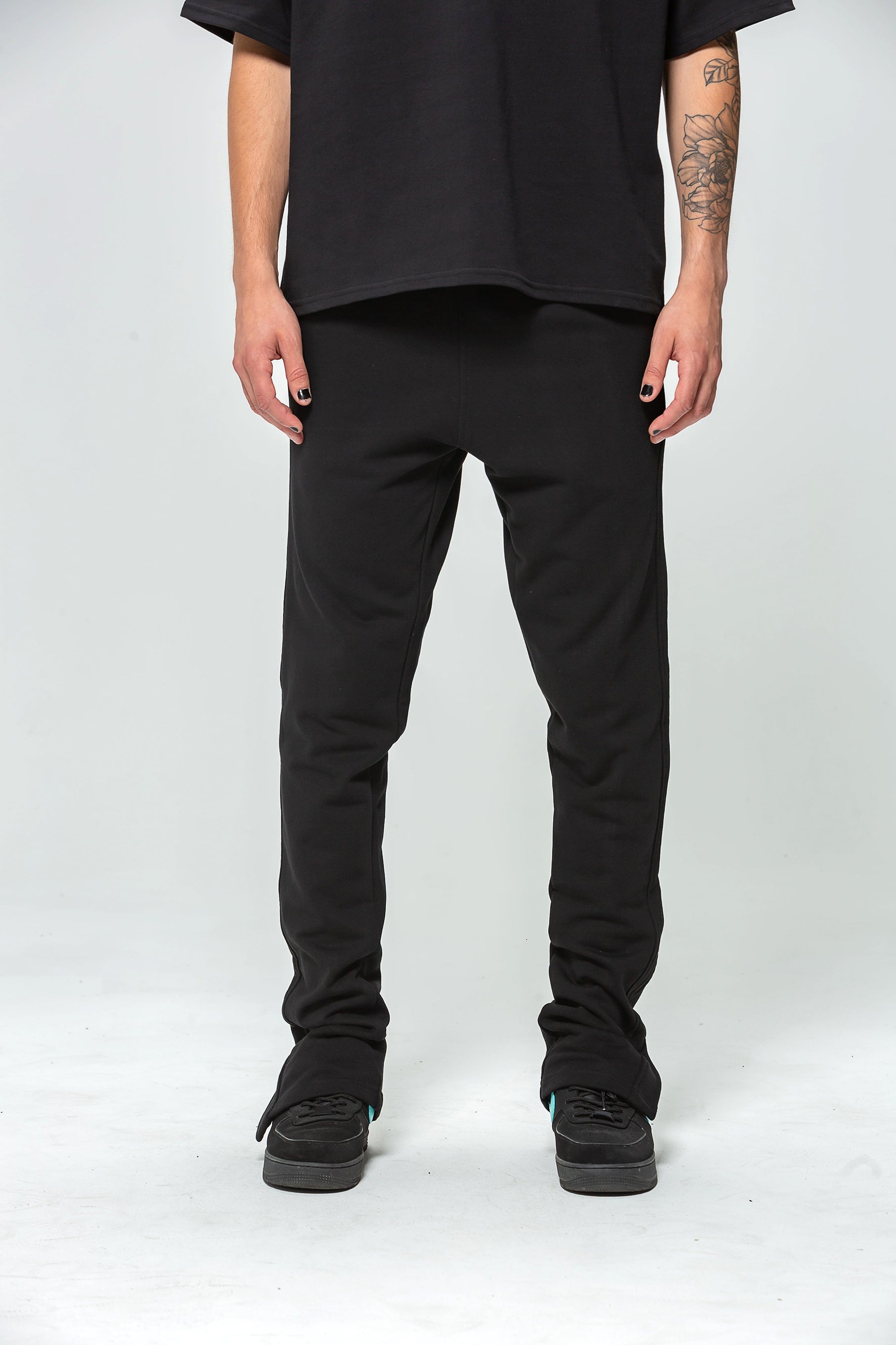 Slot Black Jogging Bottoms