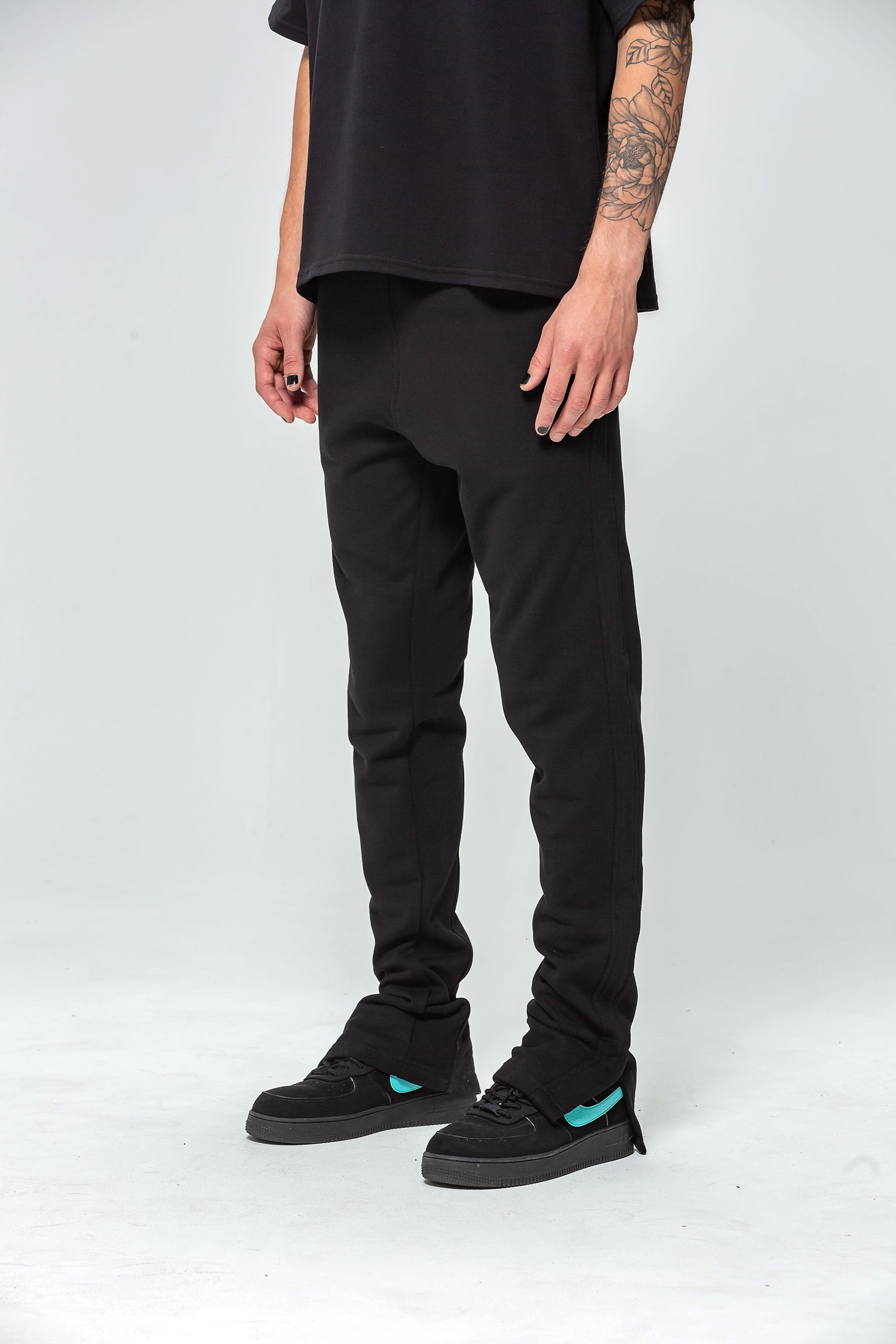 Slot Black Jogging Bottoms