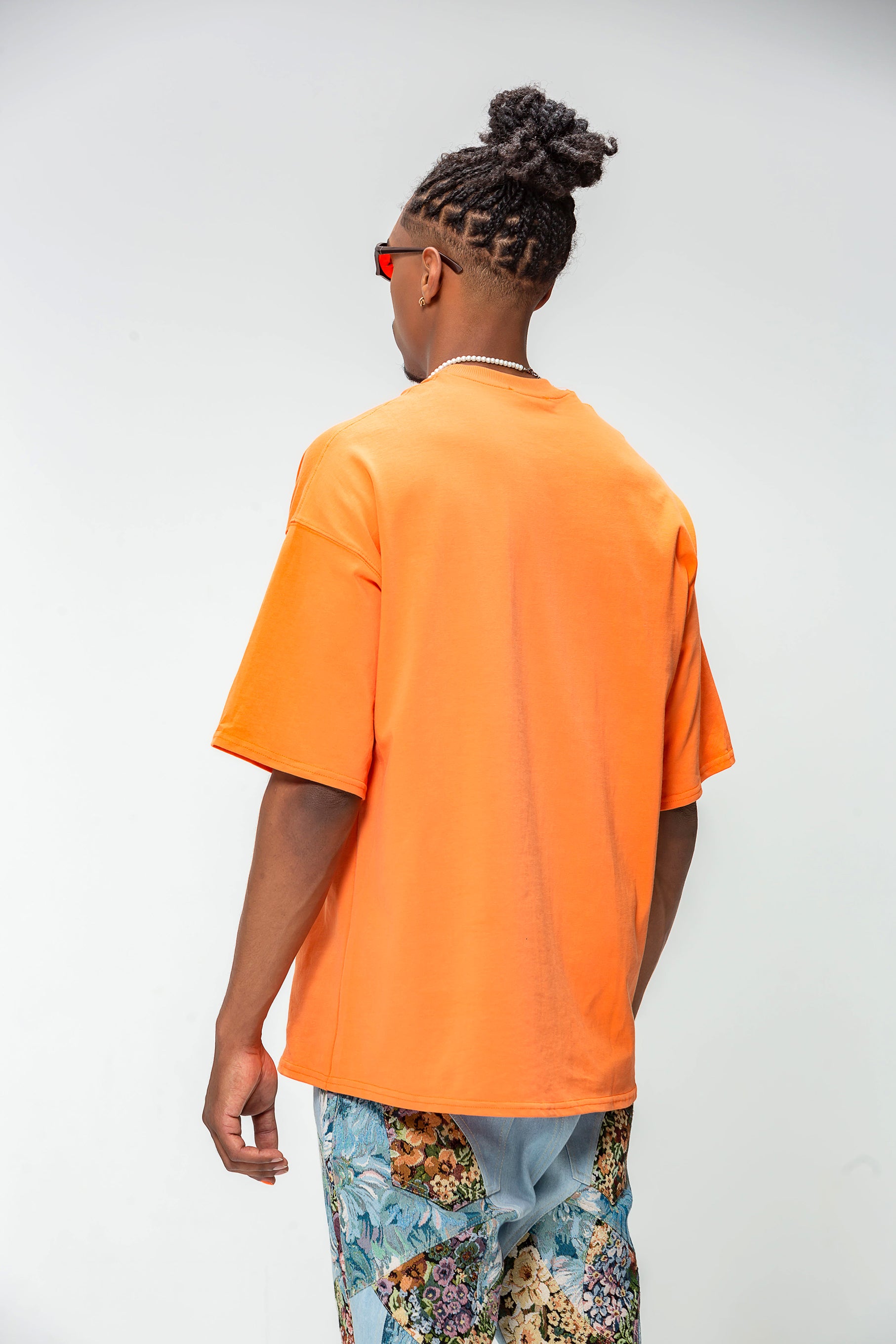 Orange Protect The Heart Oversized T-shirt