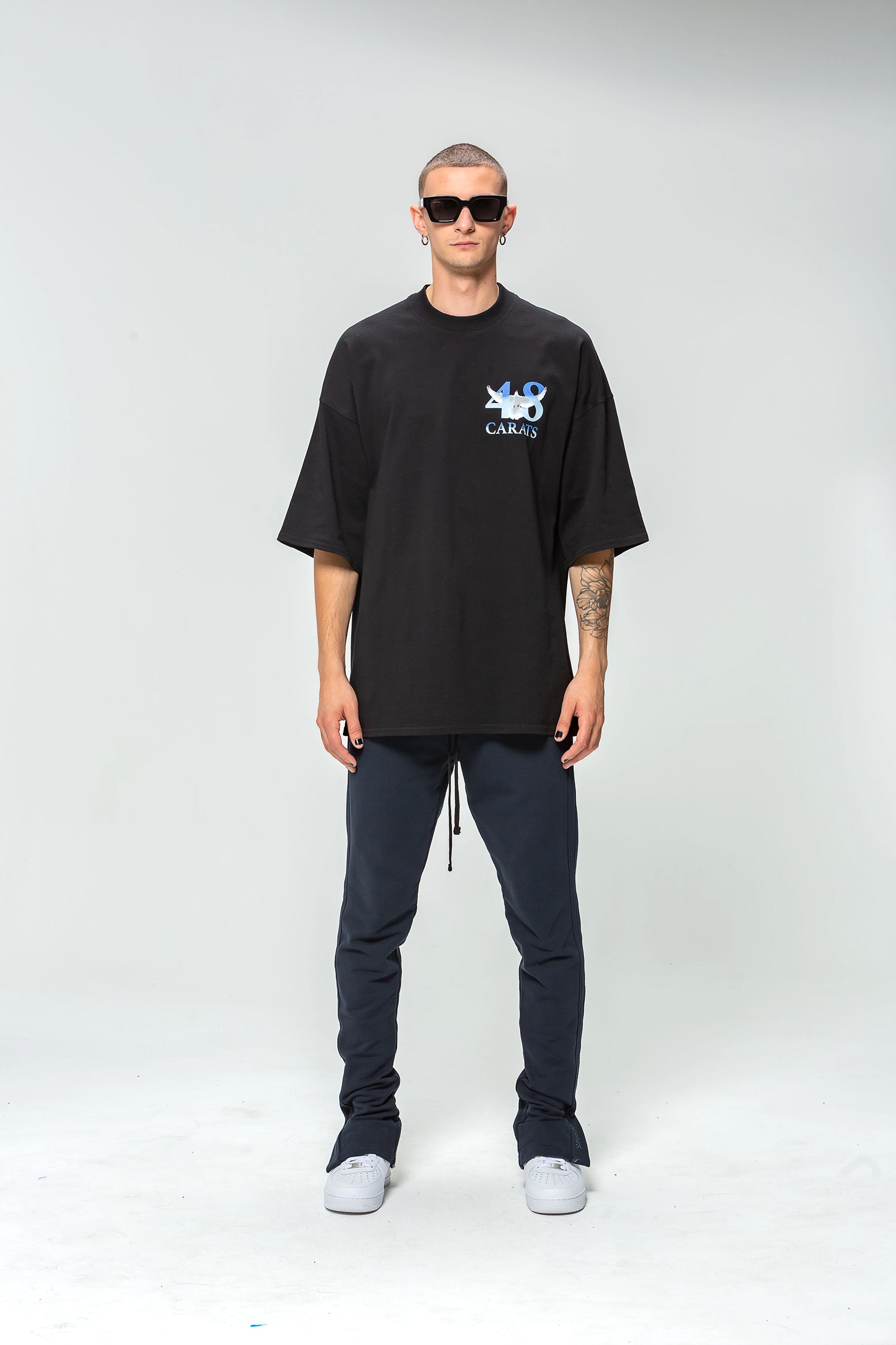 Oversized Black Freedom T-shirt
