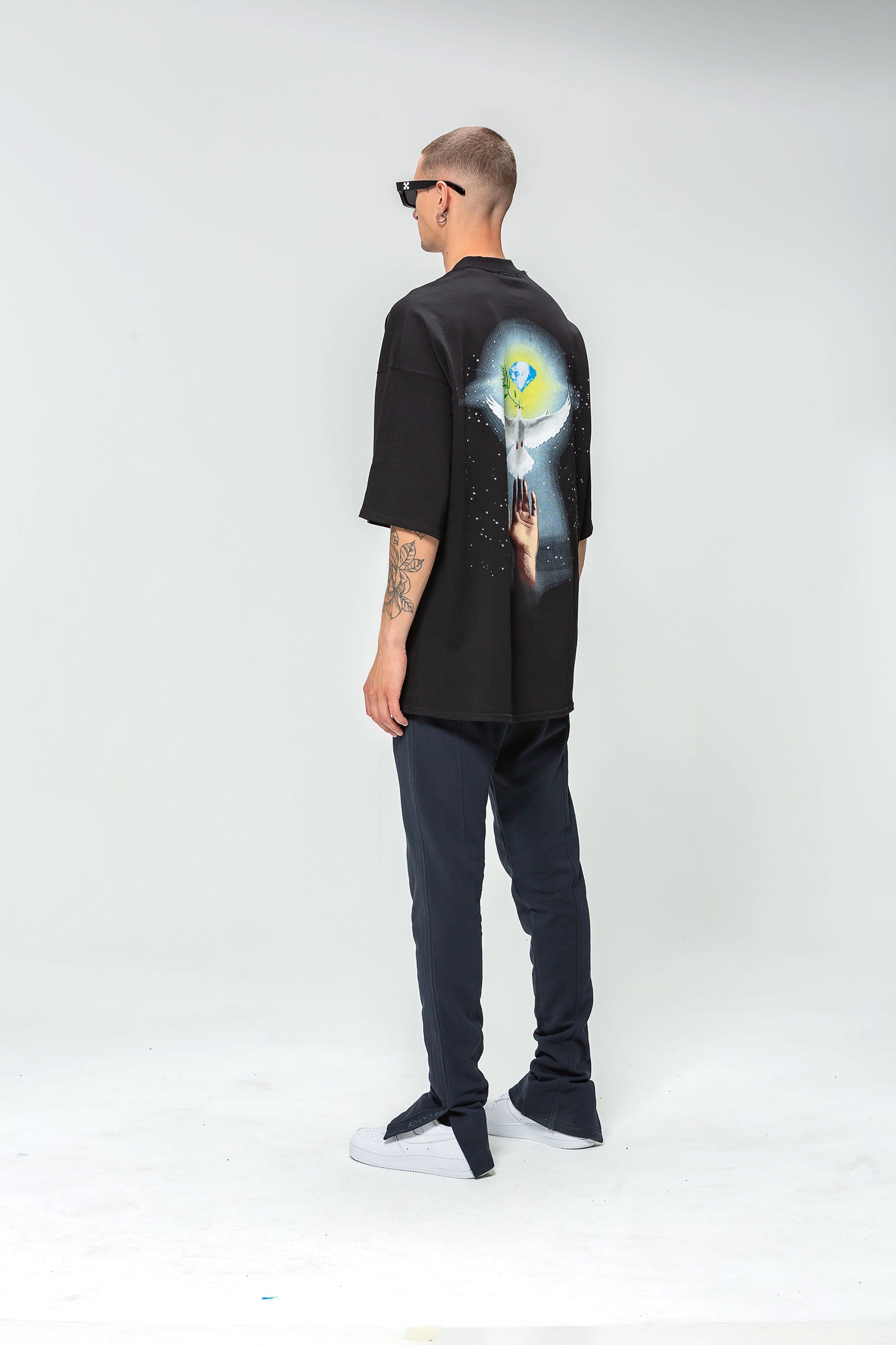 Oversized Black Freedom T-shirt