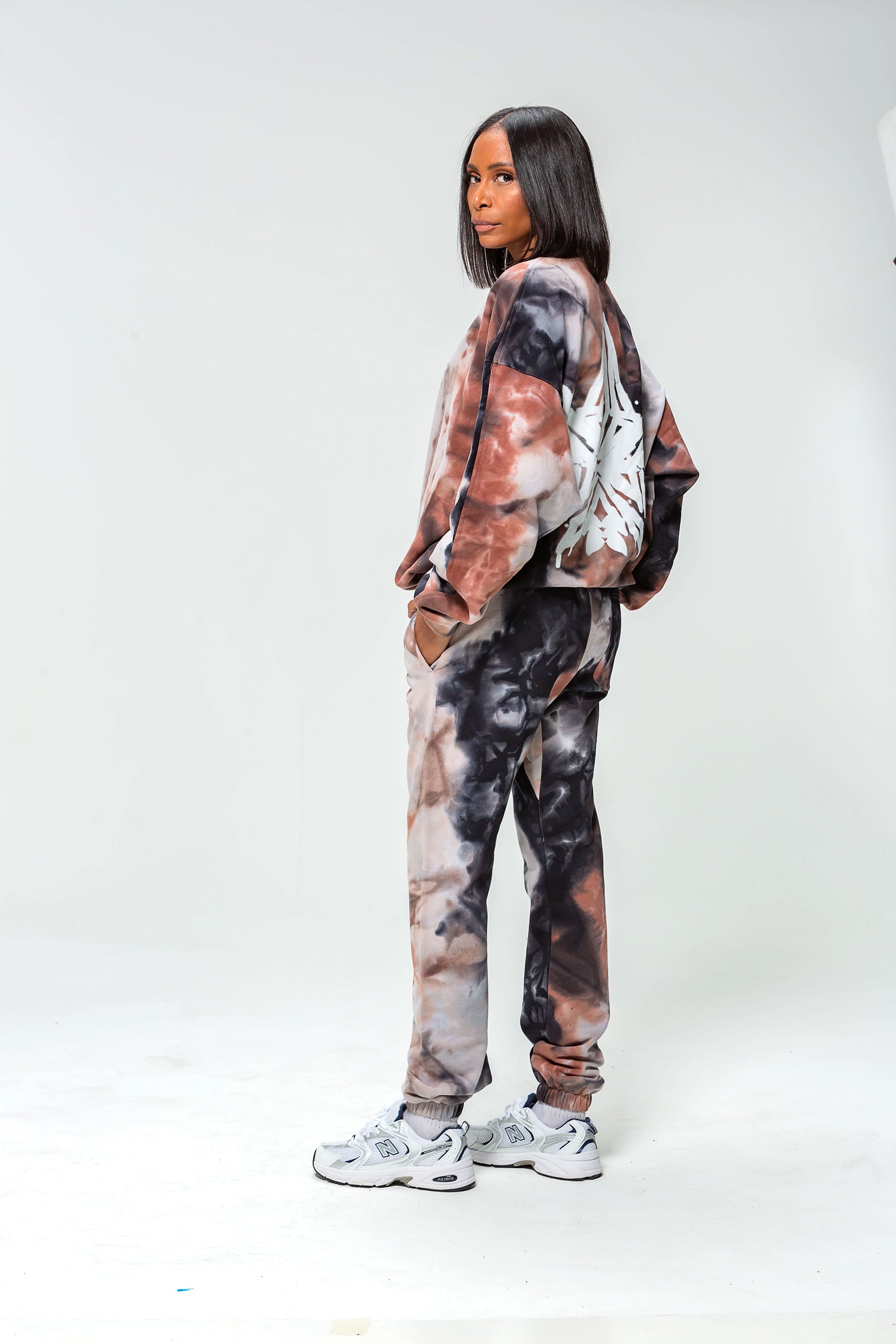 Diamond Logo Tie And Dye Collar Sweatshirt 