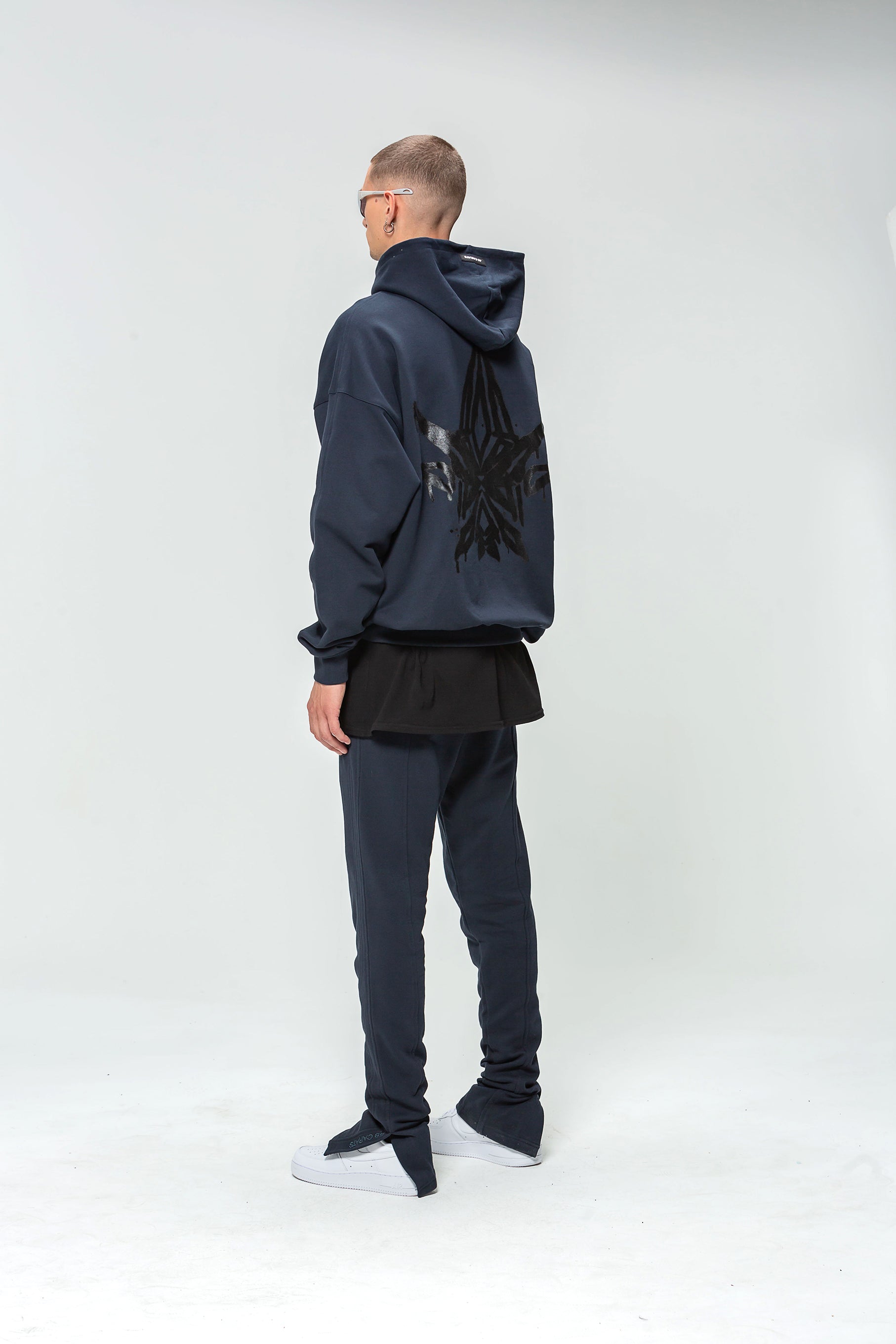 Navy Diamond Logo Hoodie