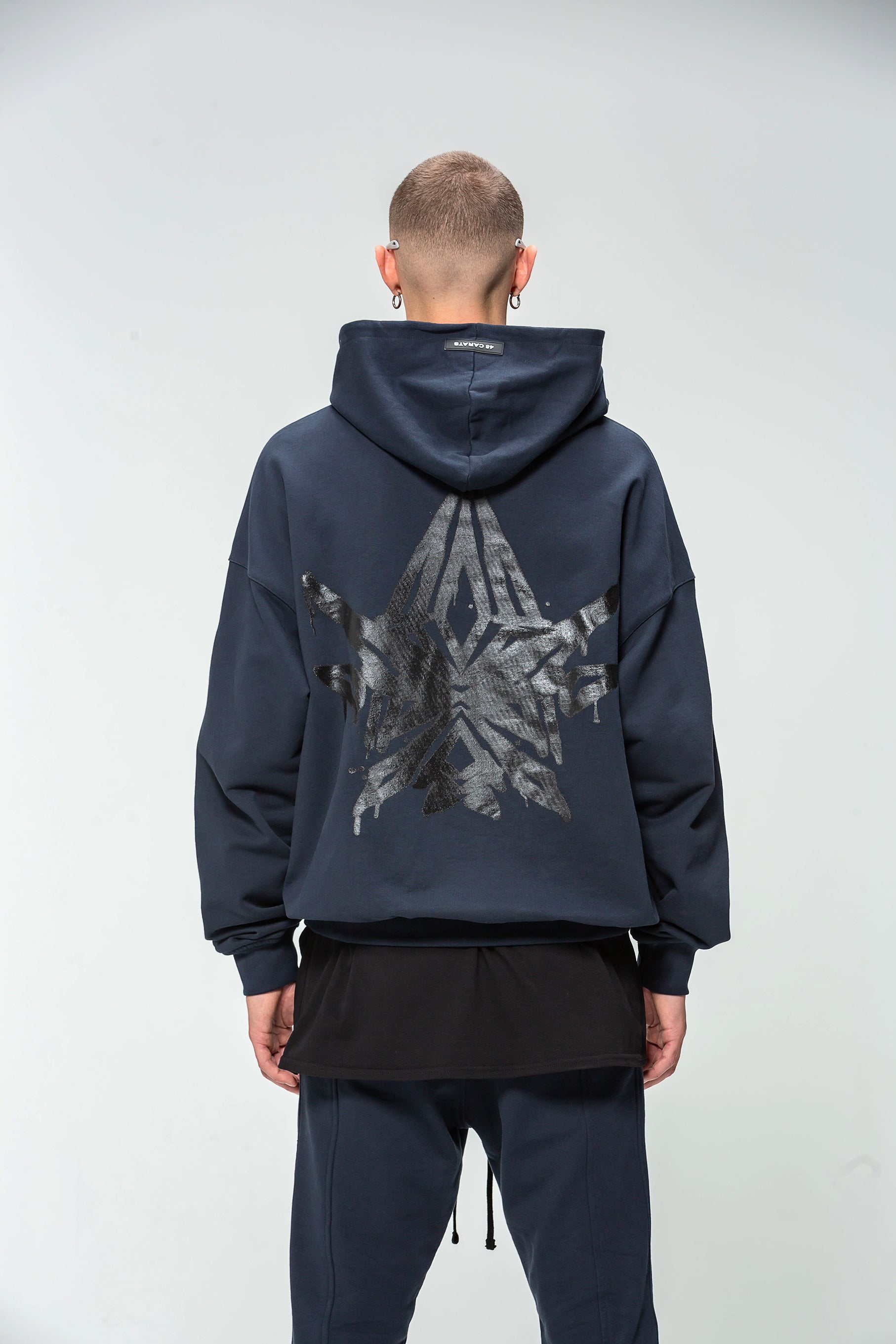 Navy Diamond Logo Hoodie