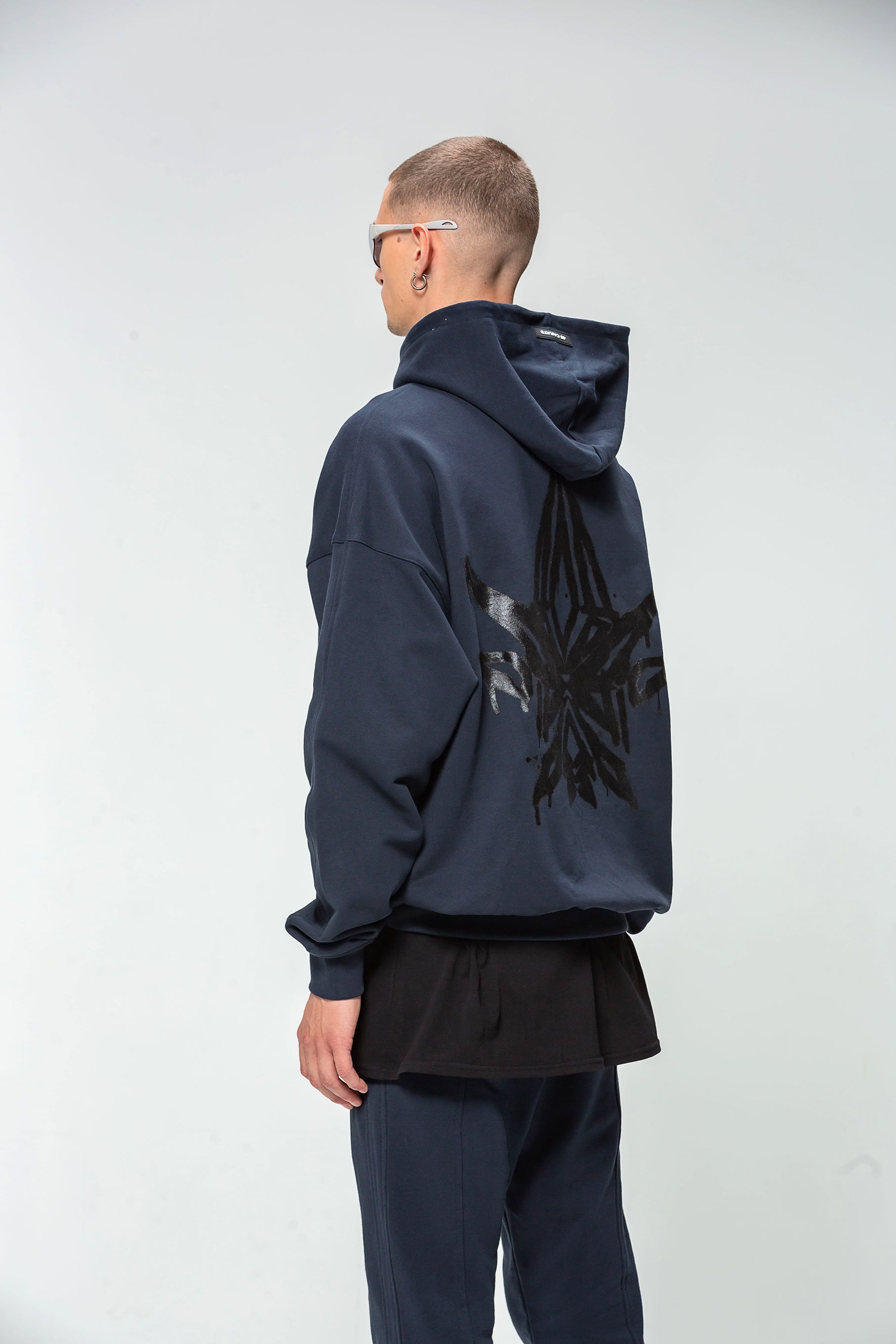 Navy Diamond Logo Hoodie