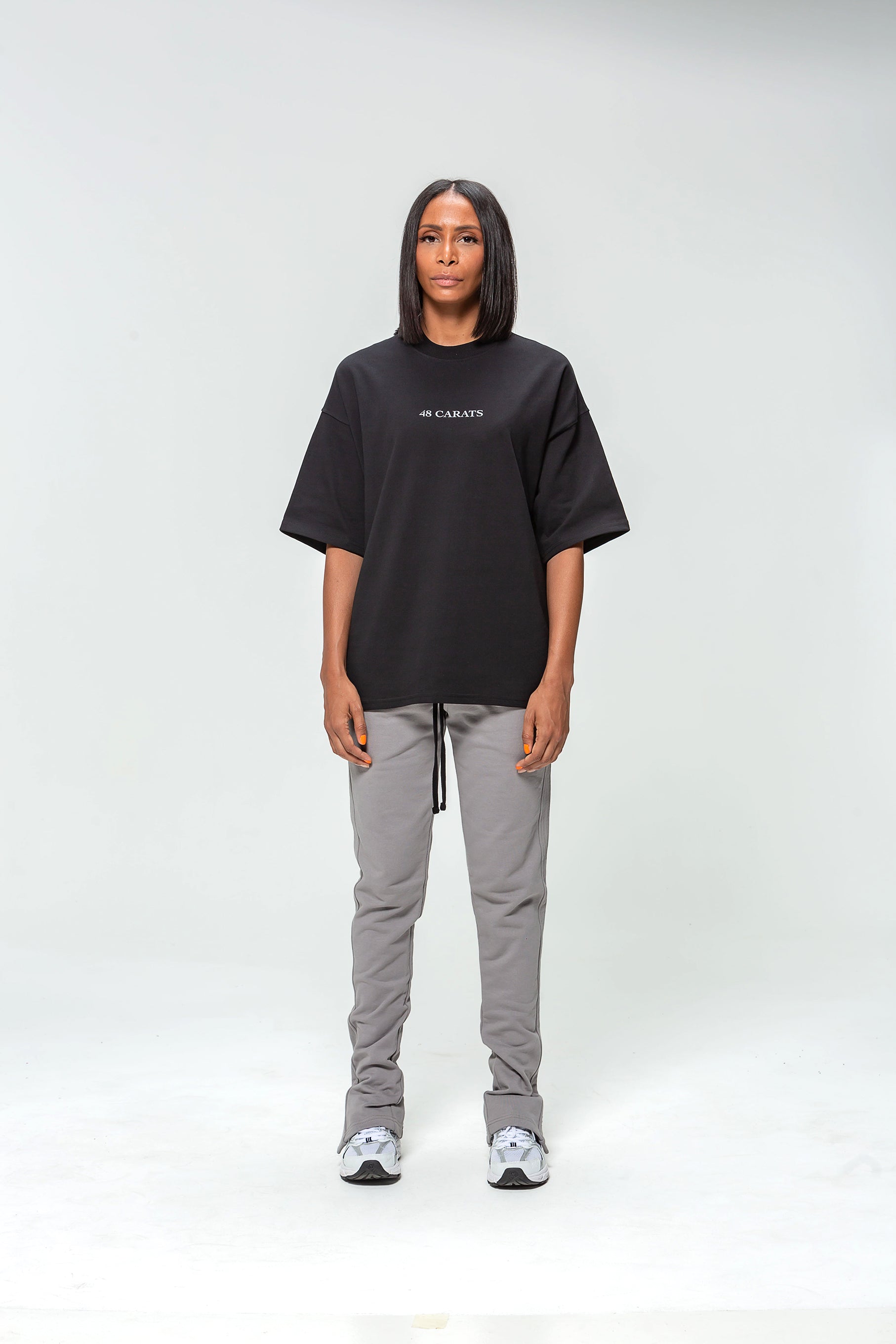 Oversized Black Three Dove T-shirt