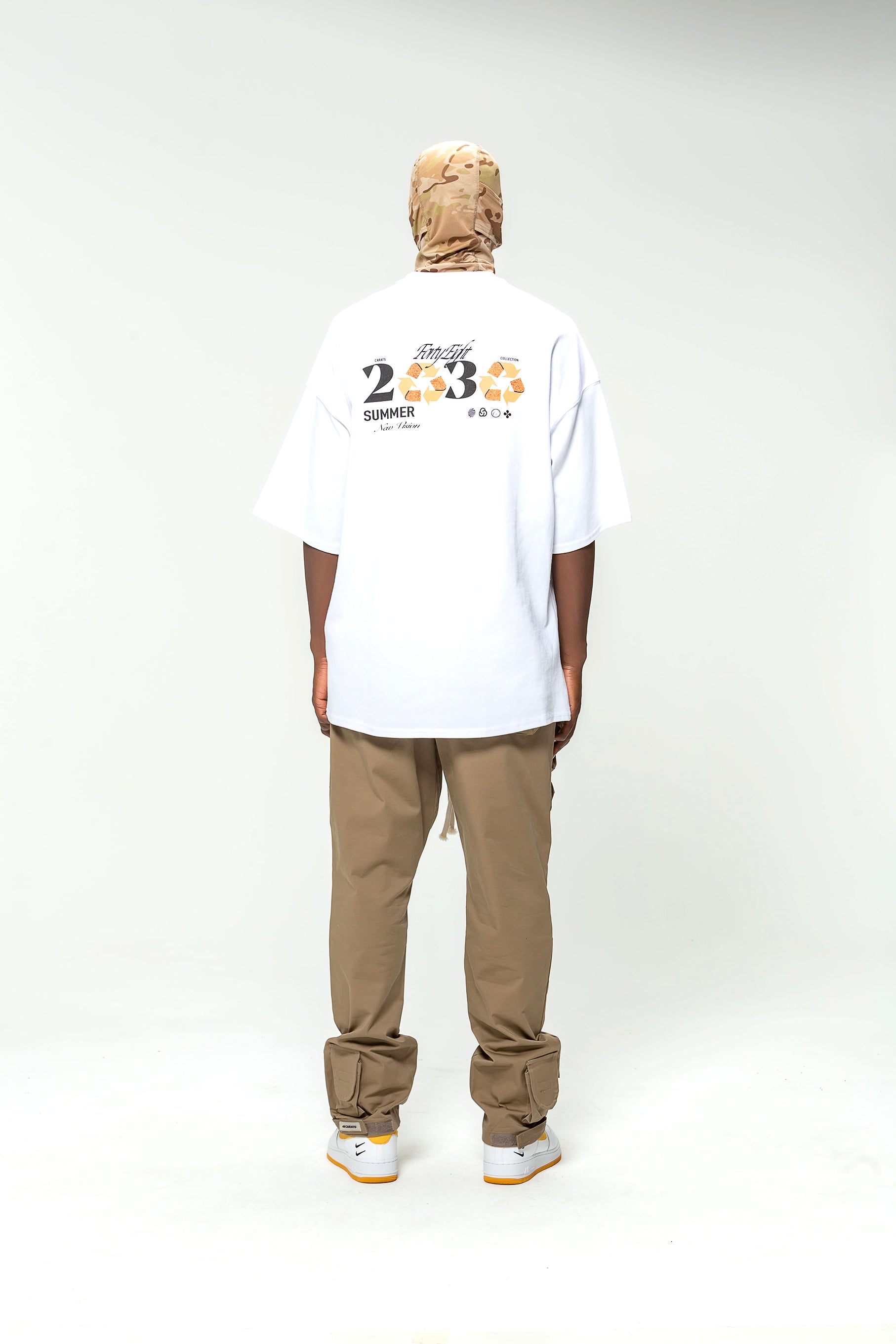 White Oversized T-shirt 48 Carats Summer 2030