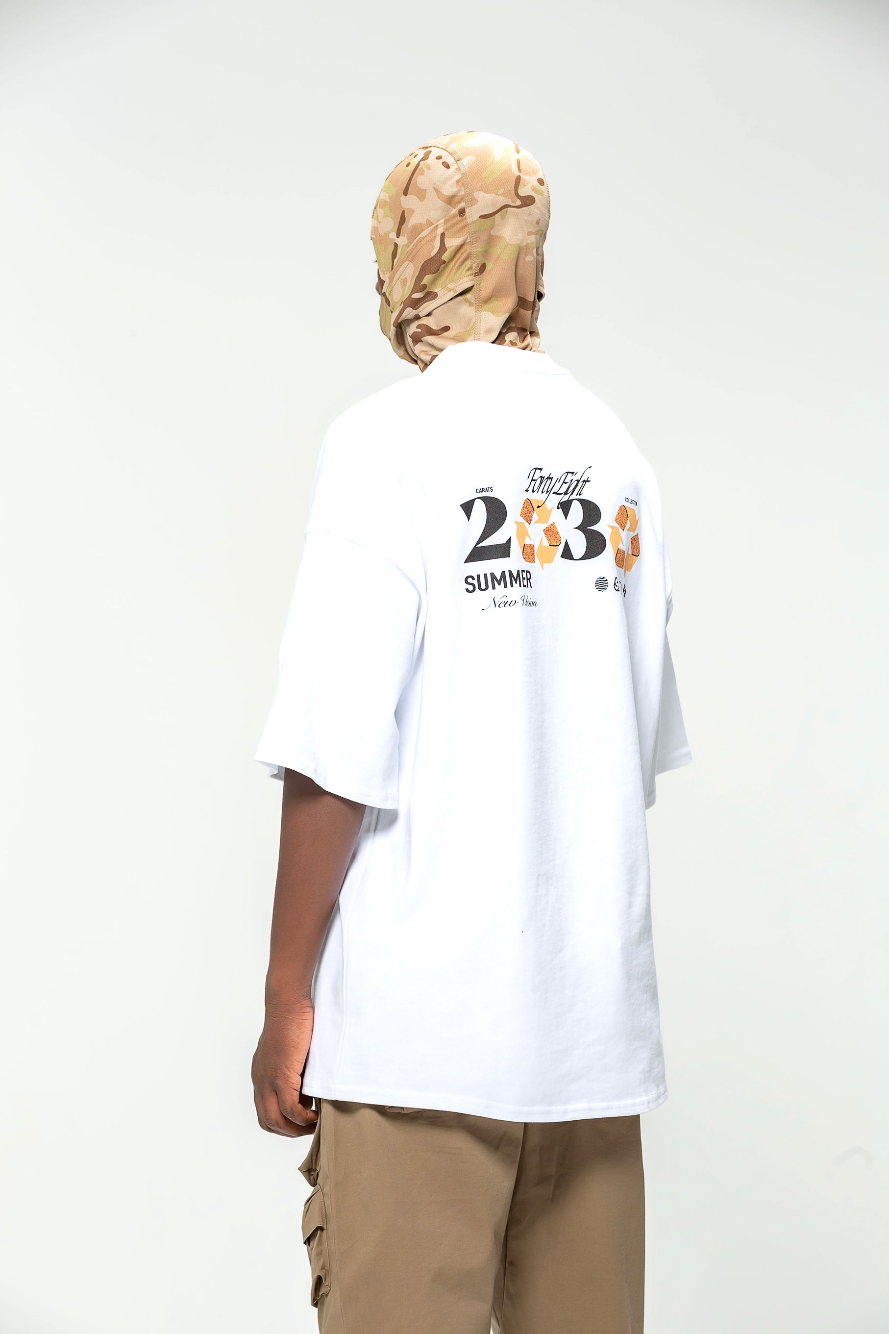 White Oversized T-shirt 48 Carats Summer 2030
