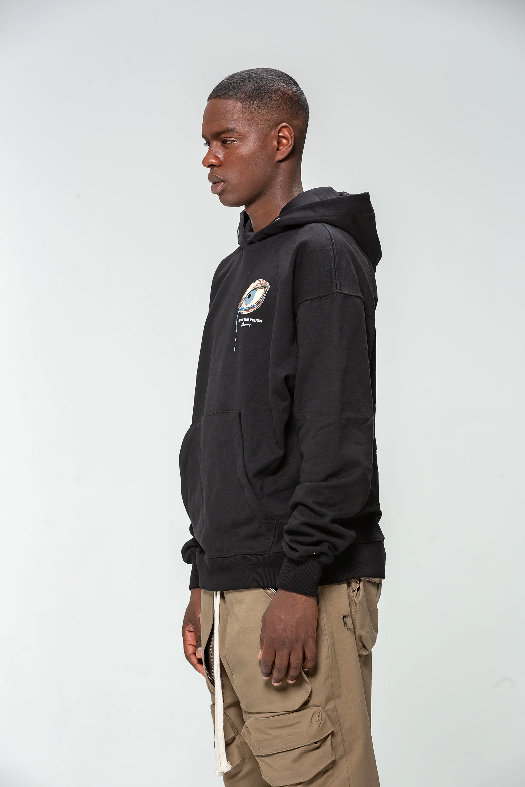 Keep Your Eyes Black Hoodie