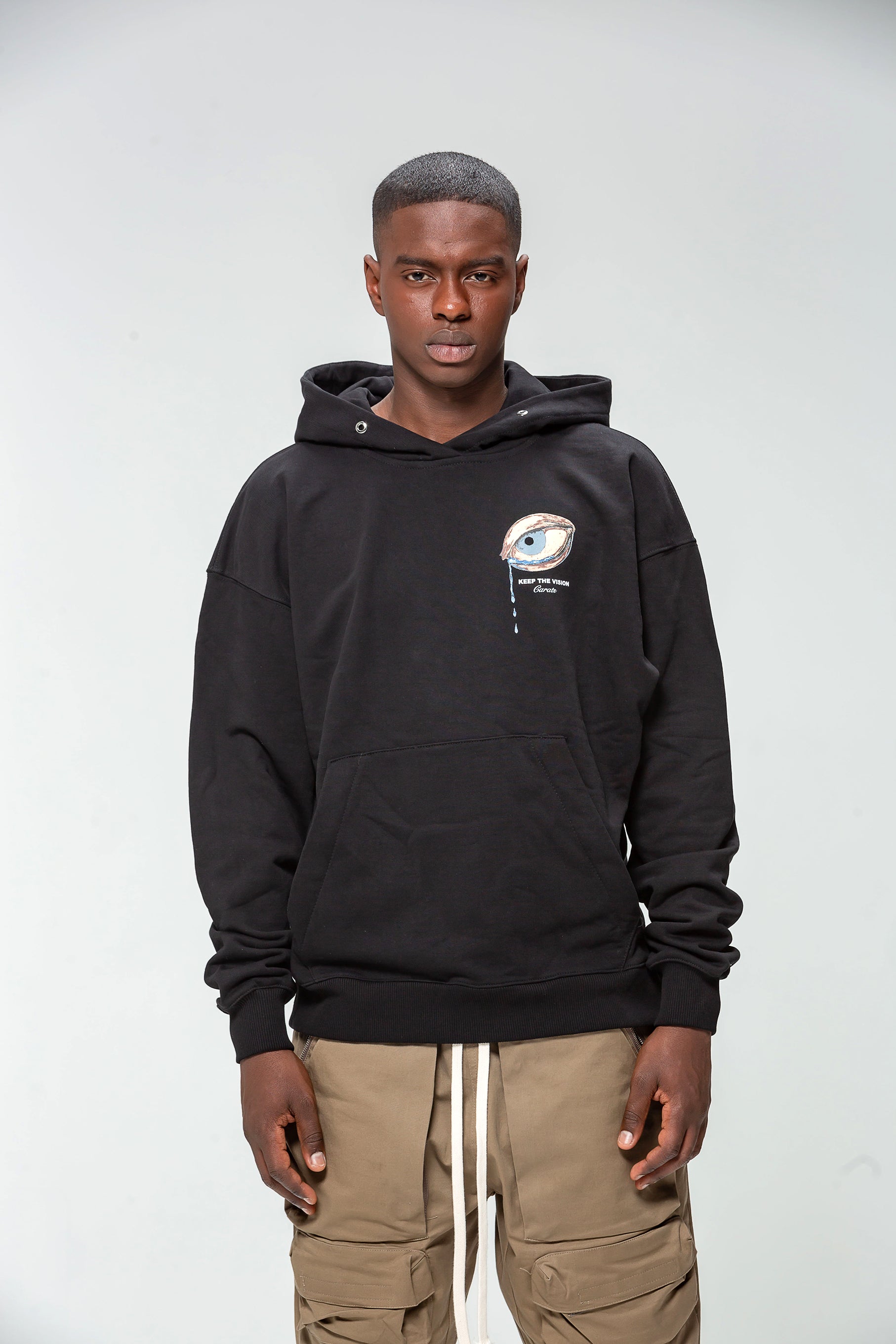 Keep Your Eyes Black Hoodie
