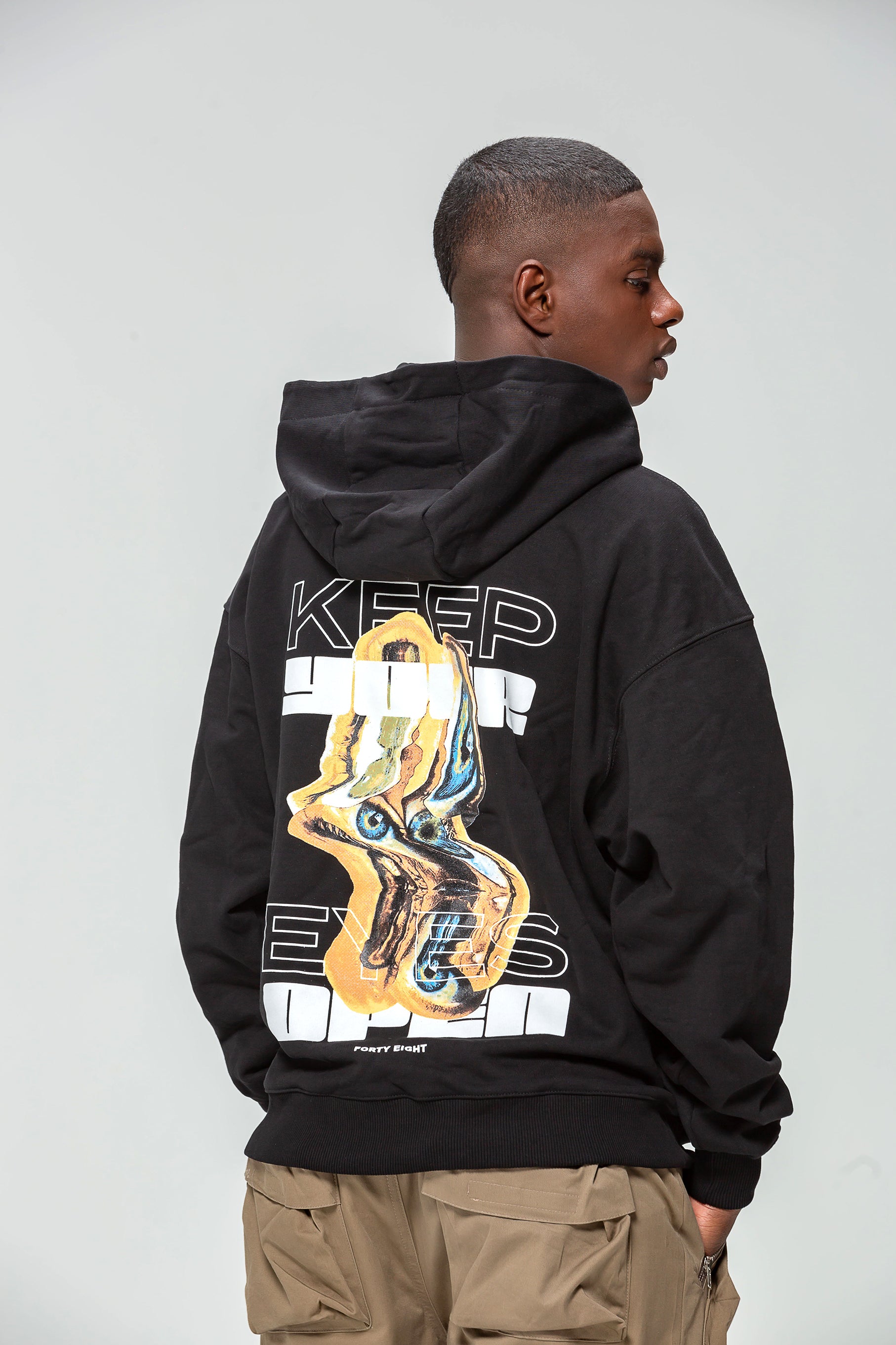 Keep Your Eyes Black Hoodie