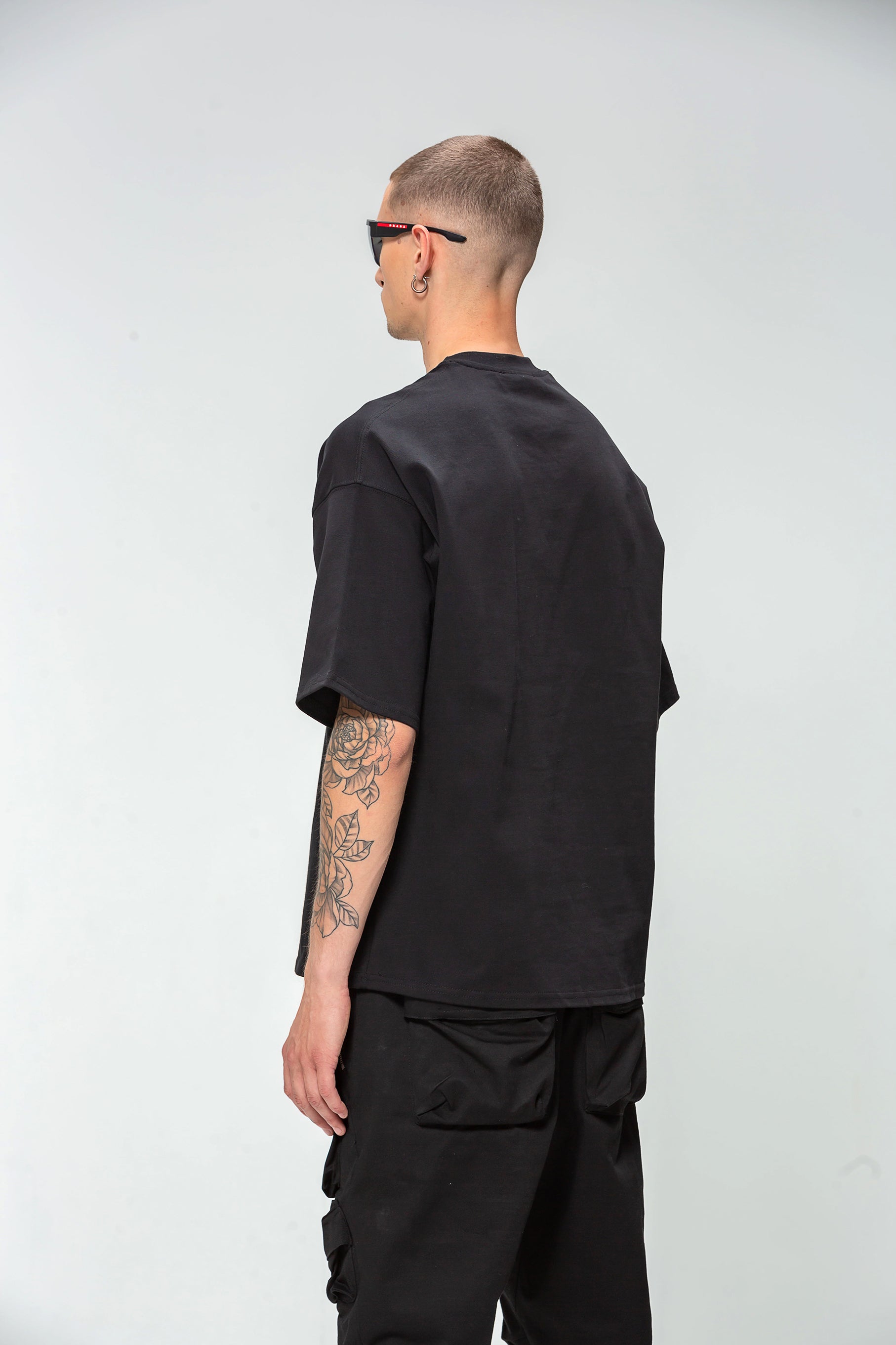 Oversized Black 48 Carats Fire Earth T-shirt