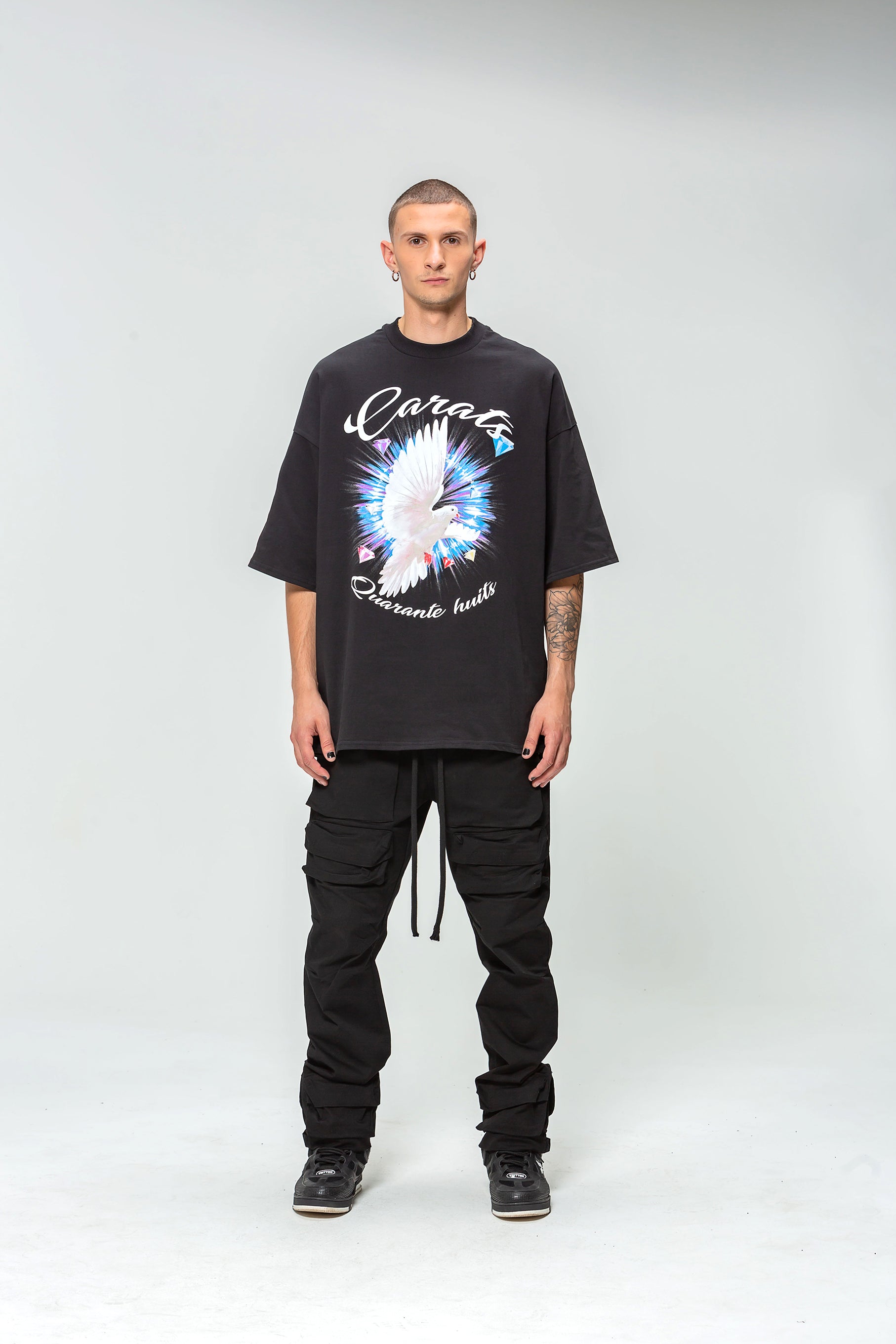 The Dove 48 Carats Black Oversized T-Shirt