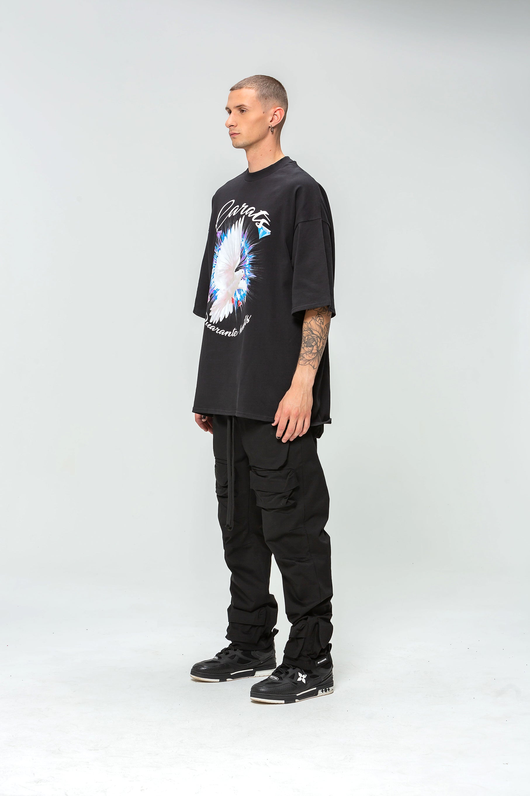 The Dove 48 Carats Black Oversized T-Shirt