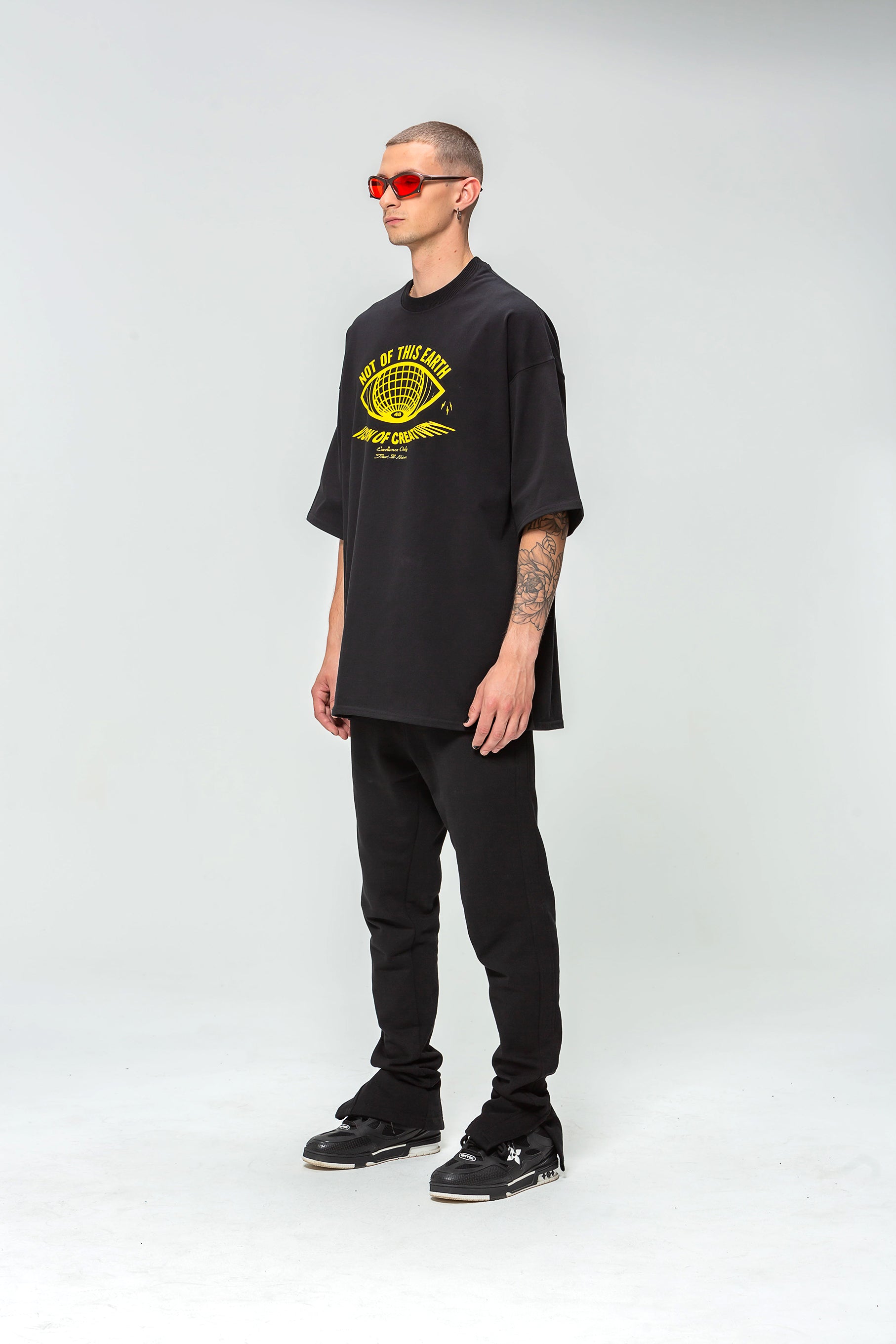 Black Oversize Medusa T-shirt