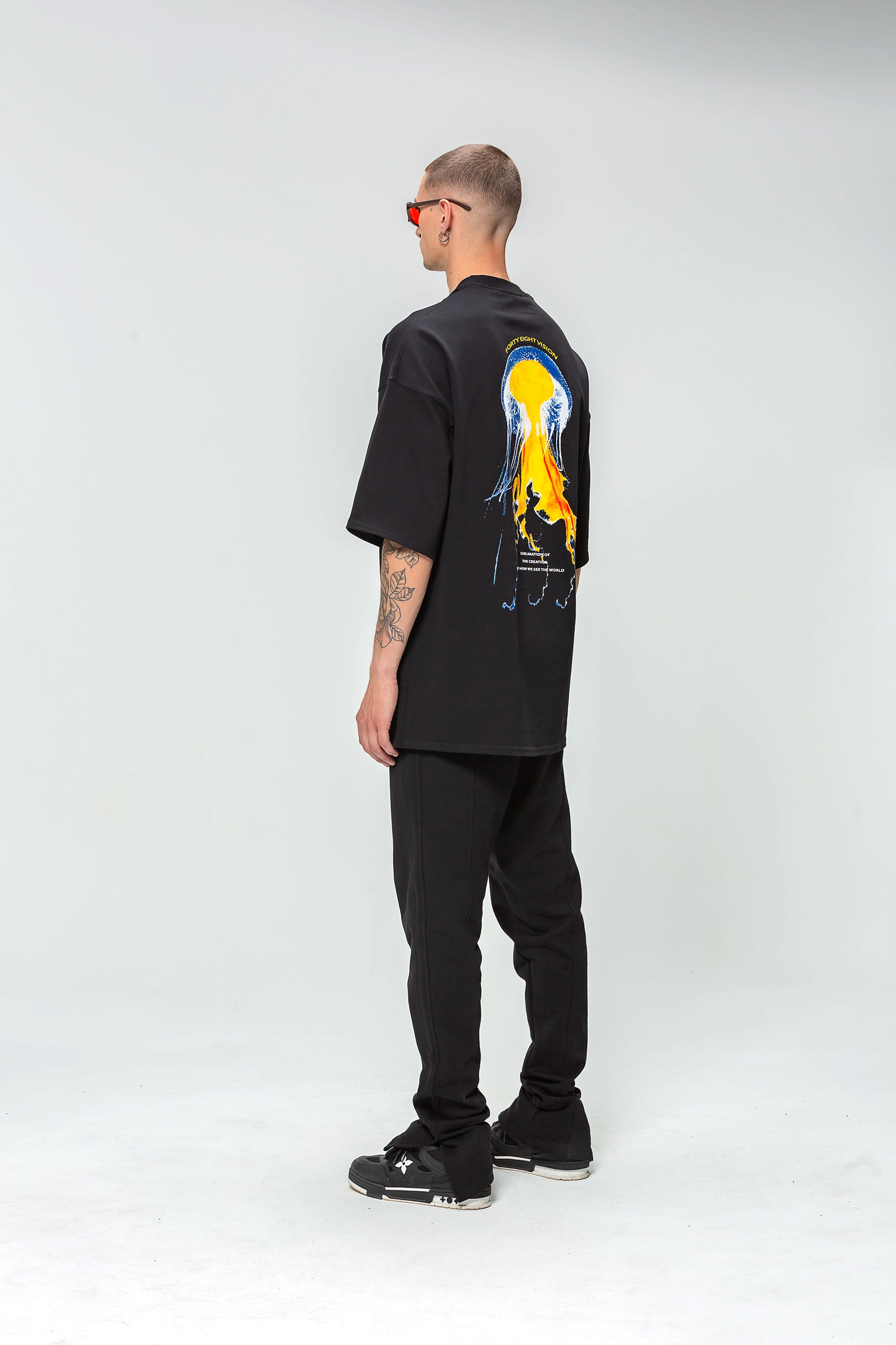 Black Oversize Medusa T-shirt