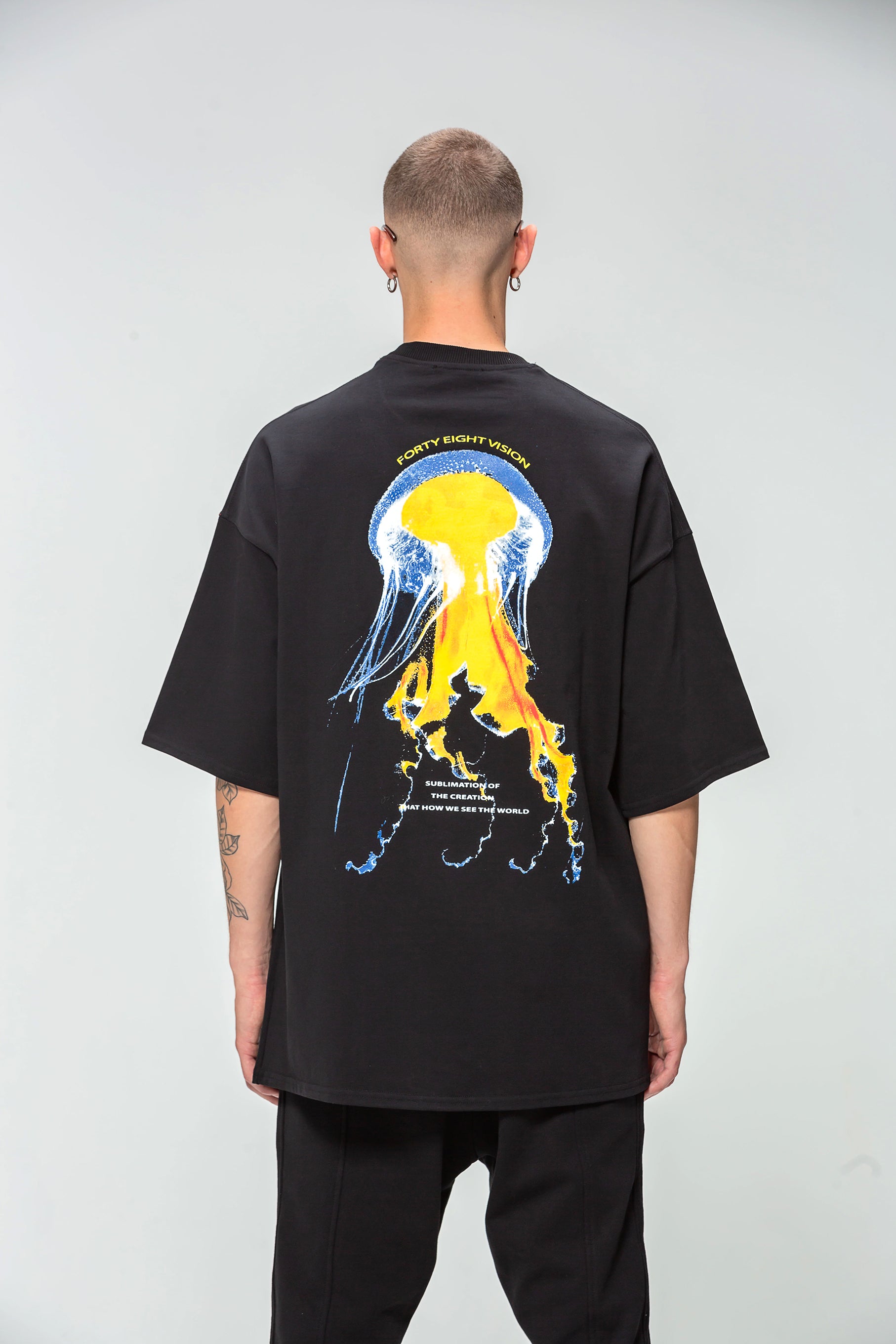 Black Oversize Medusa T-shirt