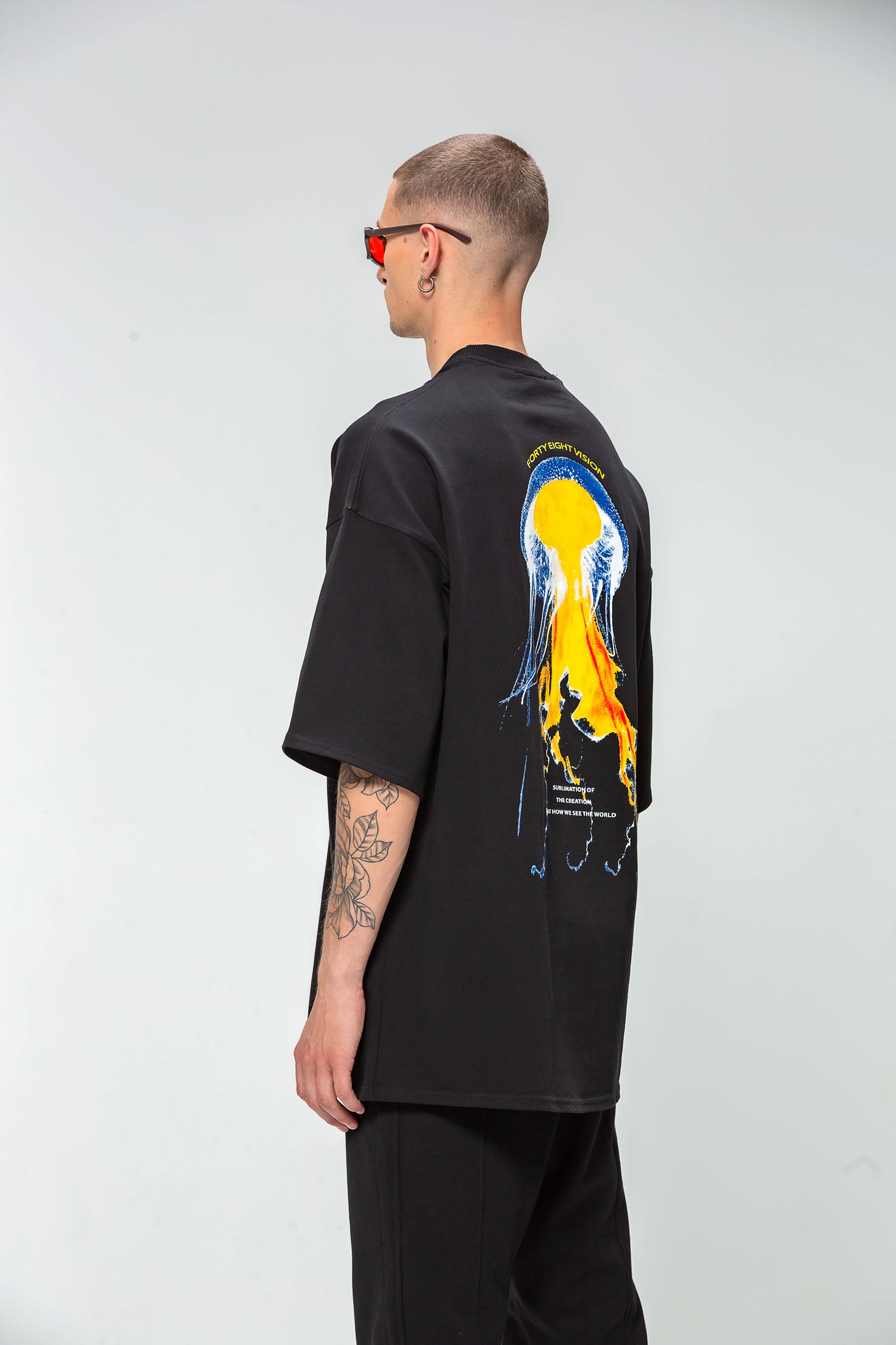 Black Oversize Medusa T-shirt