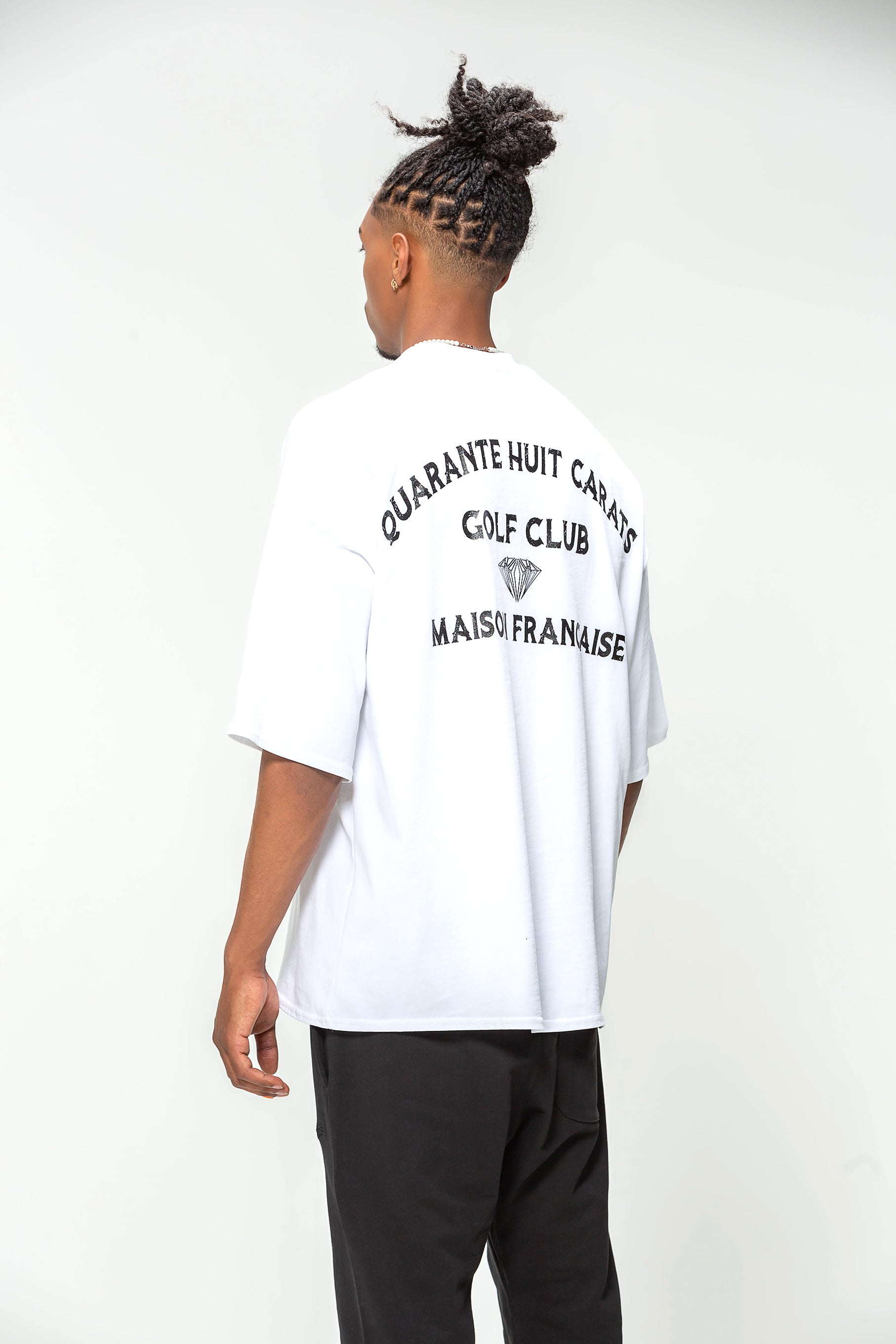 48 Carat Oversized T-Shirt - Golf Club Elegance Print