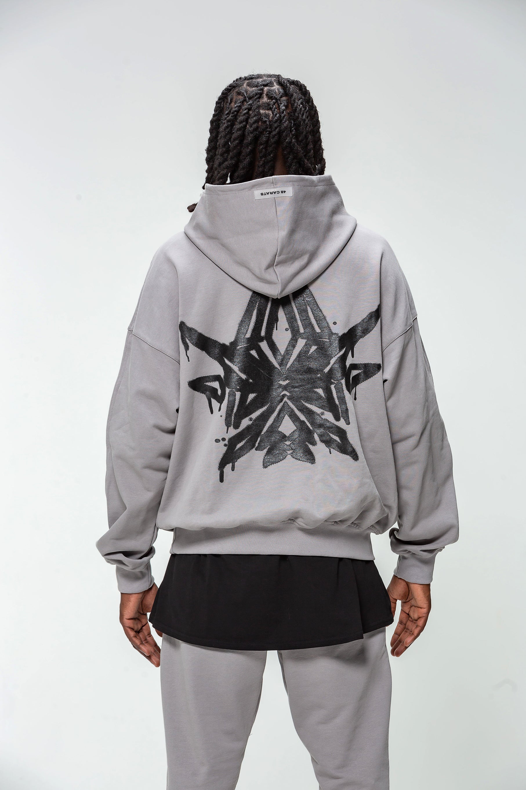 Gray Diamond Logo Hoodie 