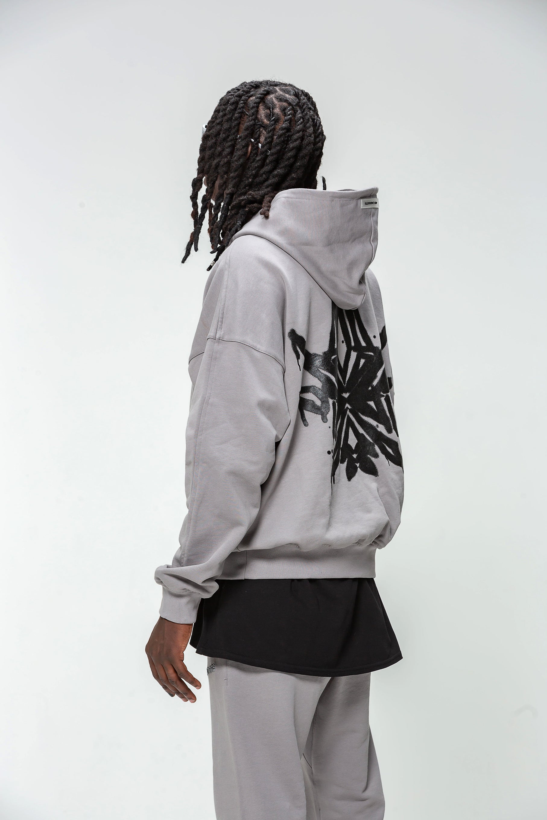 Gray Diamond Logo Hoodie 